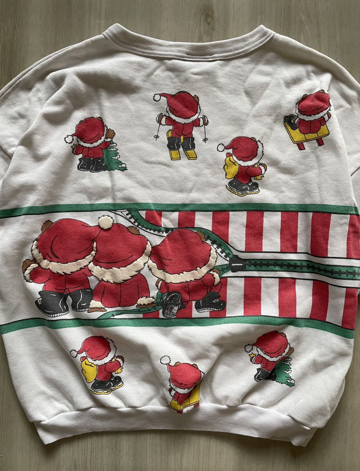 Vintage Vintage Christmas Winter Bears Sweater Double Side Sz M Size M / US 6-8 / IT 42-44 - 6 Thumbnail