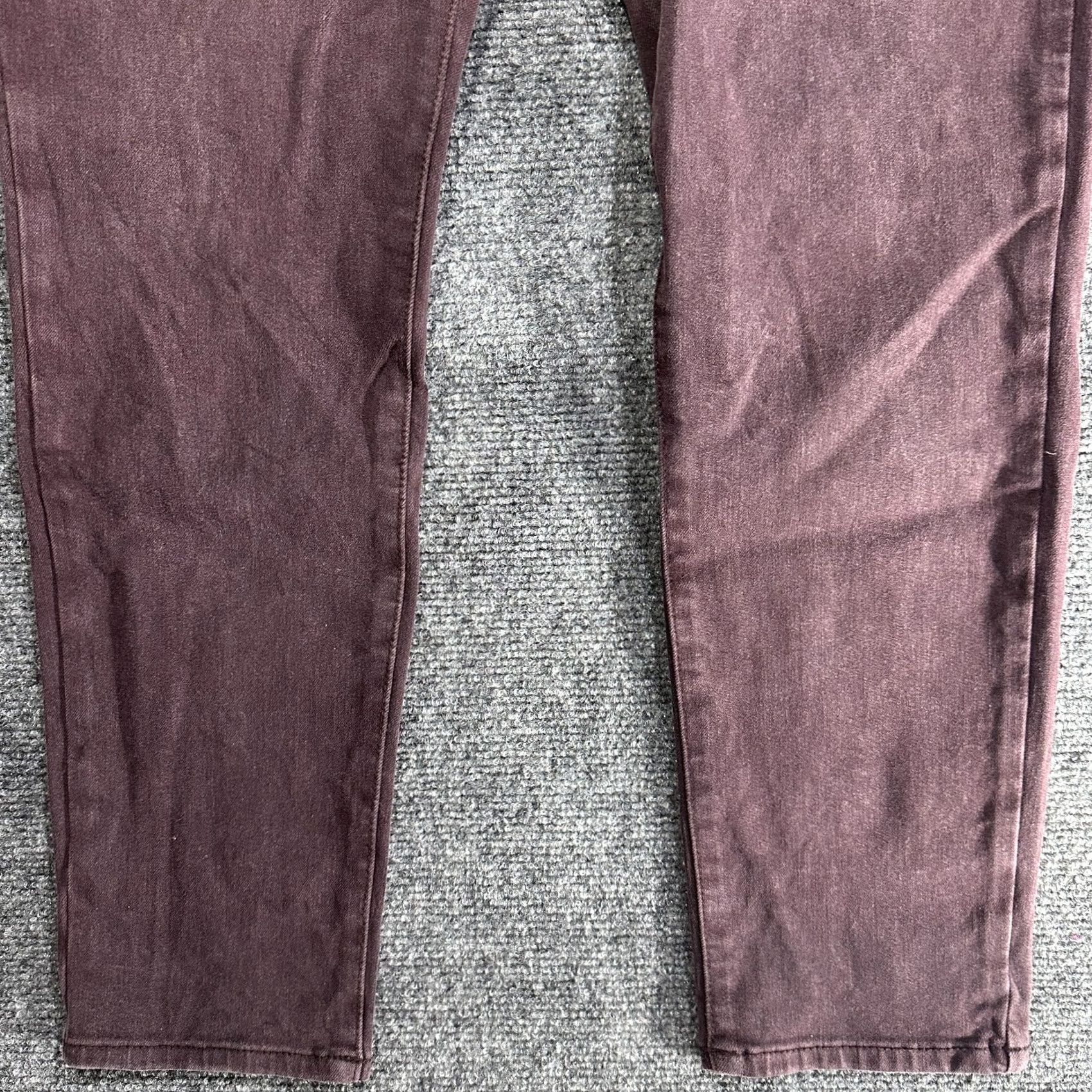 American Eagle Outfitters American Eagle Outfitters Womens High Rise Jegging Purple Cotton Blend Stretch Denim Jeans 14 Regular Womens Size 36" / US 14 / IT 50 - 2 Thumbnail