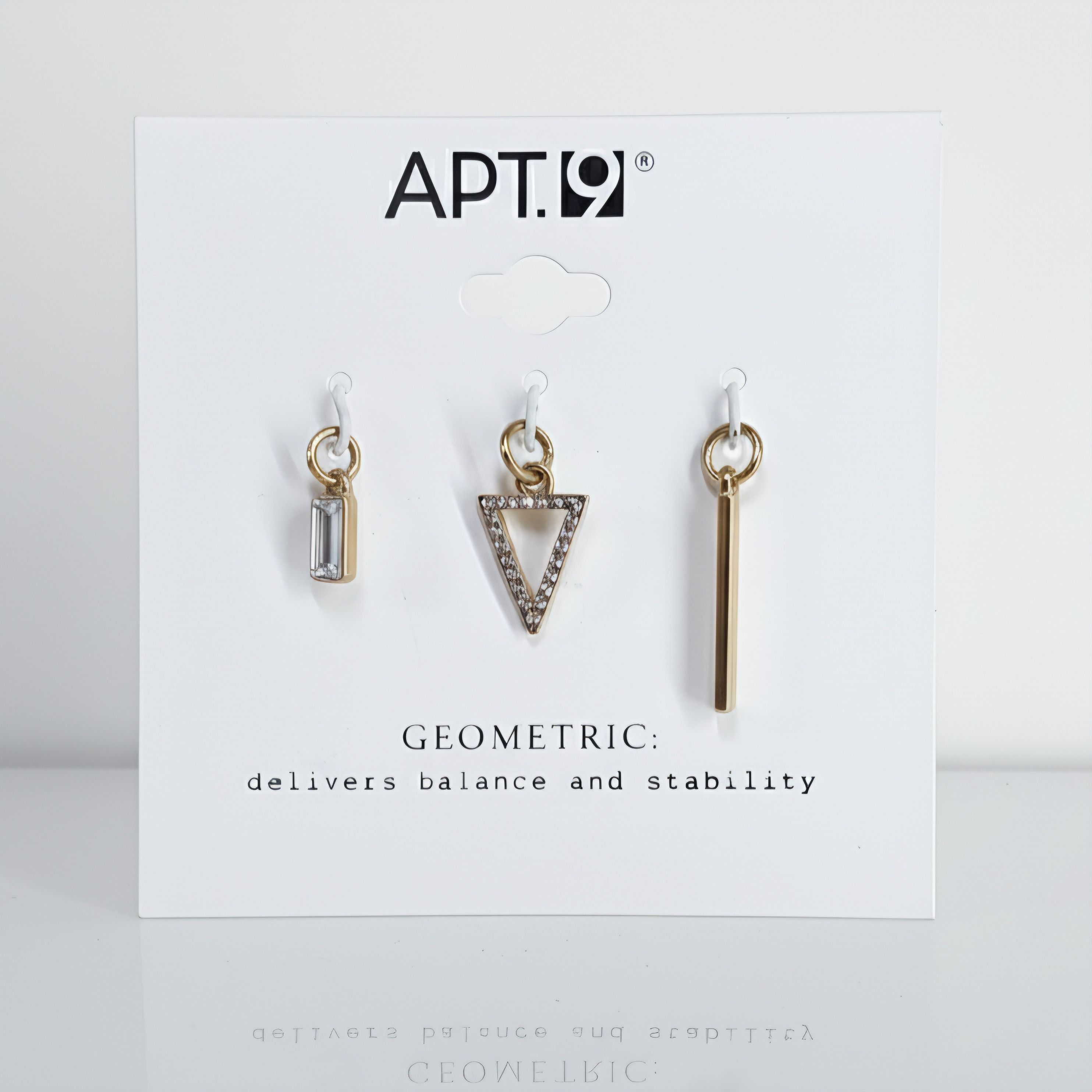 Apt. 9 Apt.9 NEW Charms Gold Tone Geometric Diamond Triangle Bar Size ONE SIZE - 1 Thumbnail