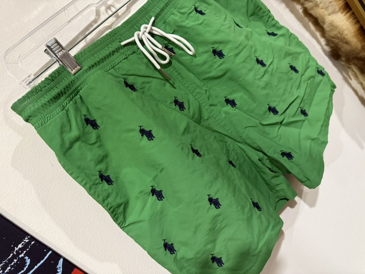 Polo Ralph Lauren Polo Ralph Lauren Green Swim Board Shorts with Polo Pony Size US 32 / EU 48 - 2 Thumbnail