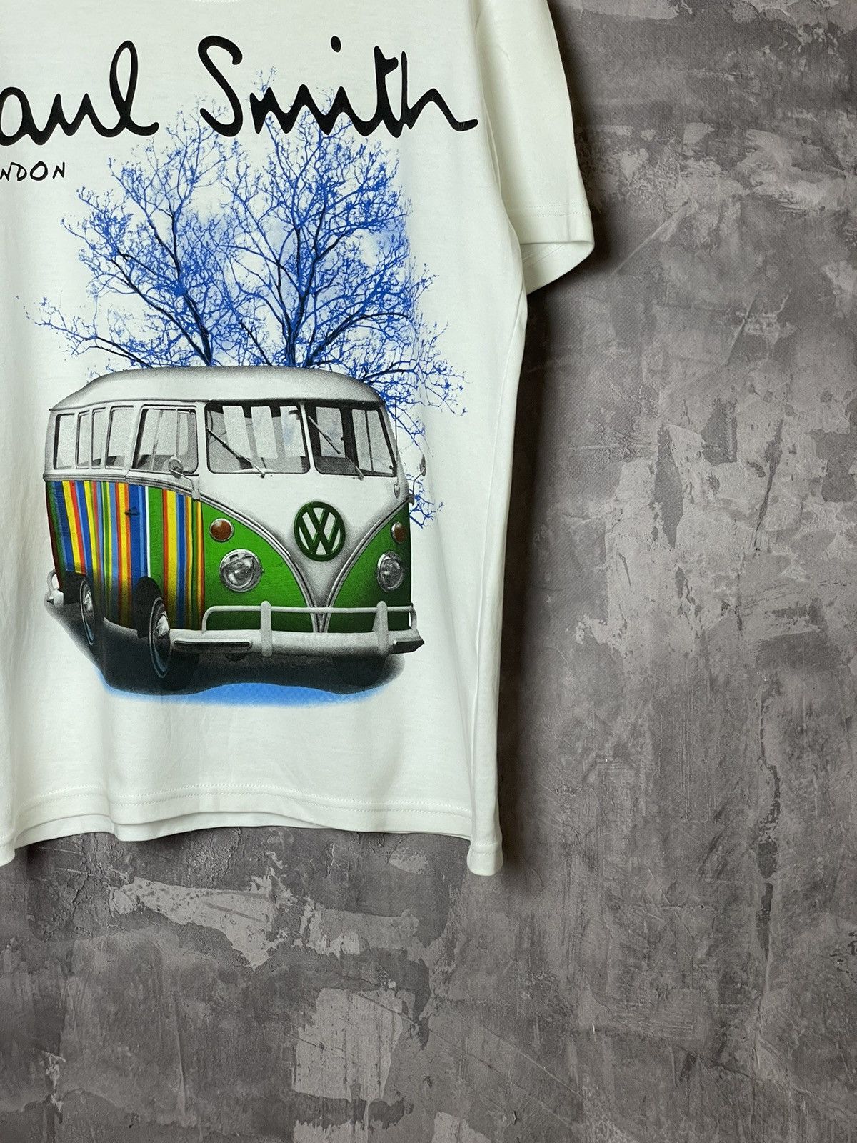 Designer × Paul Smith Paul Smith Big Logo Car Print T Shirt Size US L / EU 52-54 / 3 - 4 Thumbnail