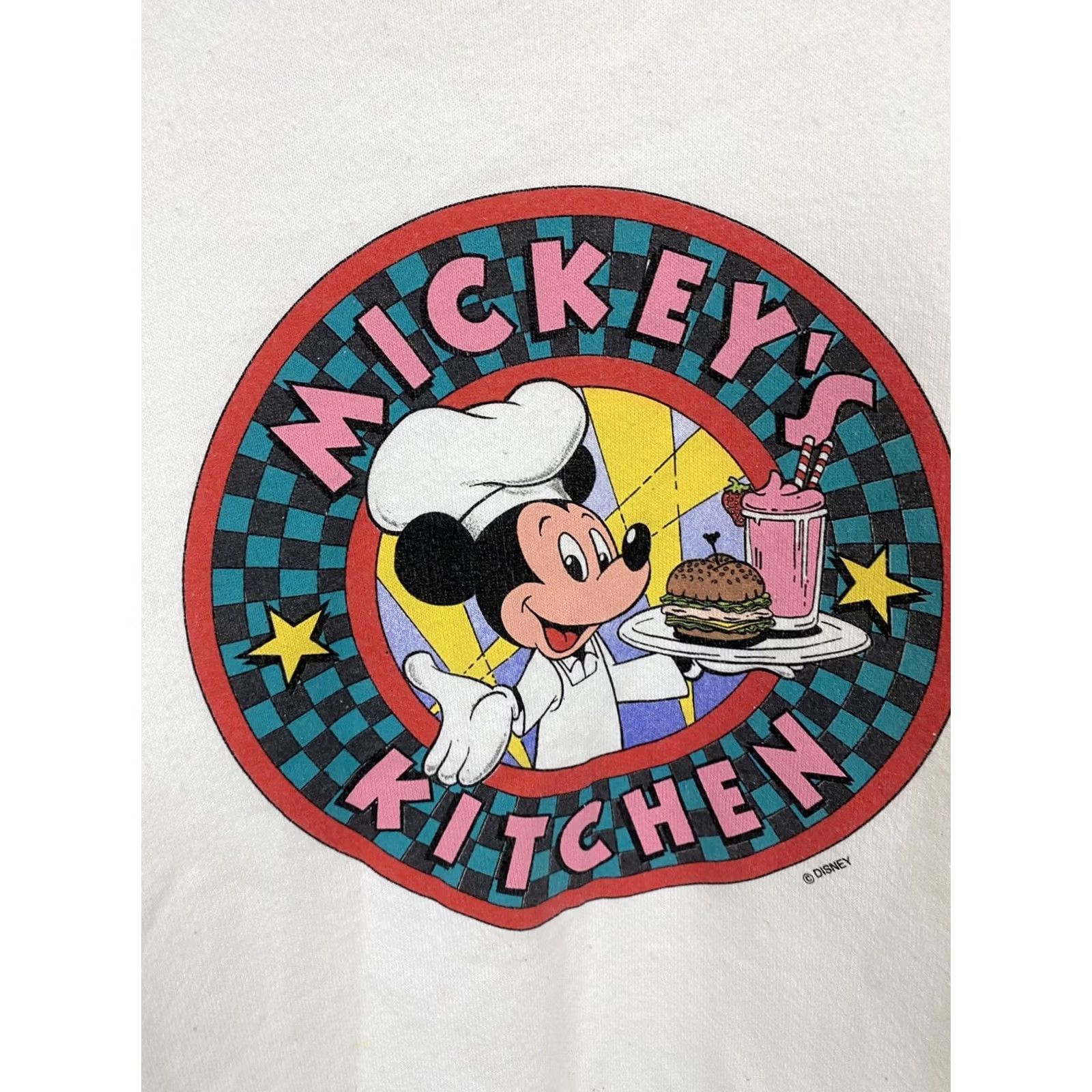 Jerzees RARE VTG Mickey's Kitchen Fast Food Restaurant Chain Crewneck Sweatshirt L USA shirt MEN Jerzees Cream/White Size US L / EU 52-54 / 3 - 3 Thumbnail