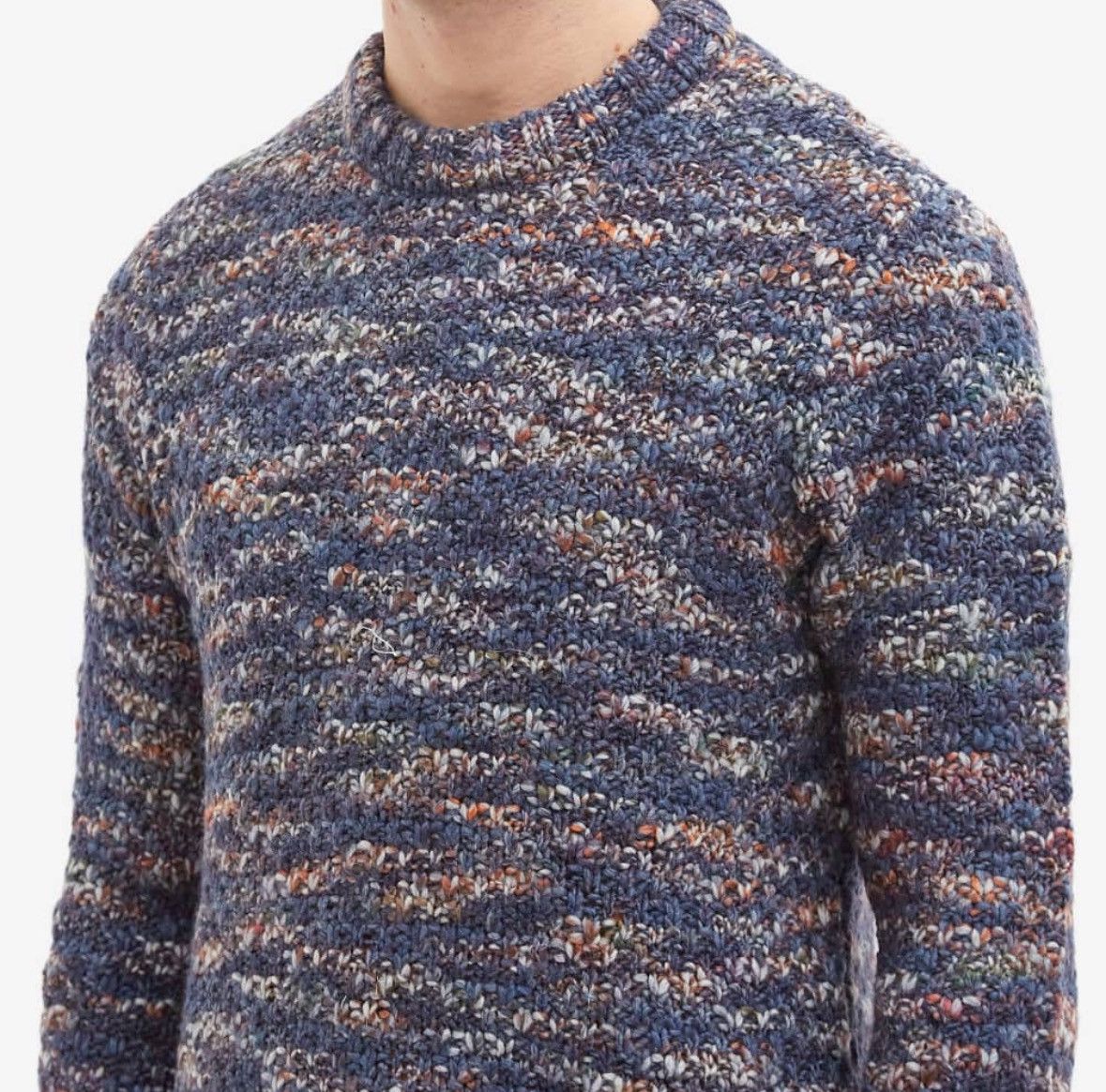 Folk Folk M Mixed Yarn Crew Knit Sweater - Ink Mix Size US S / EU 44-46 / 1 - 3 Thumbnail