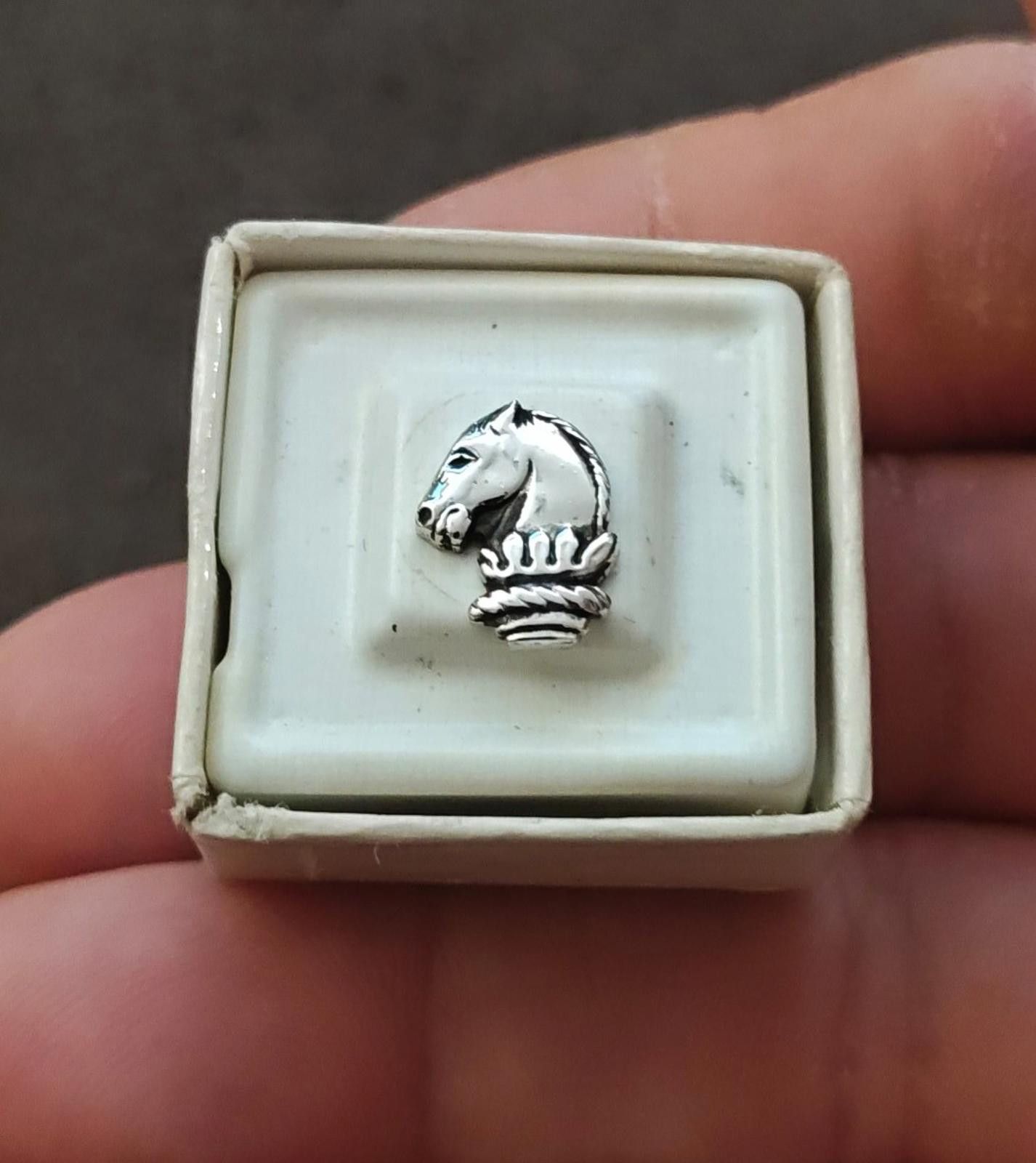 Other 1960s Vintage Silver Tone Textured Horse Head Tie Tack Pin Size ONE SIZE - 1 Thumbnail