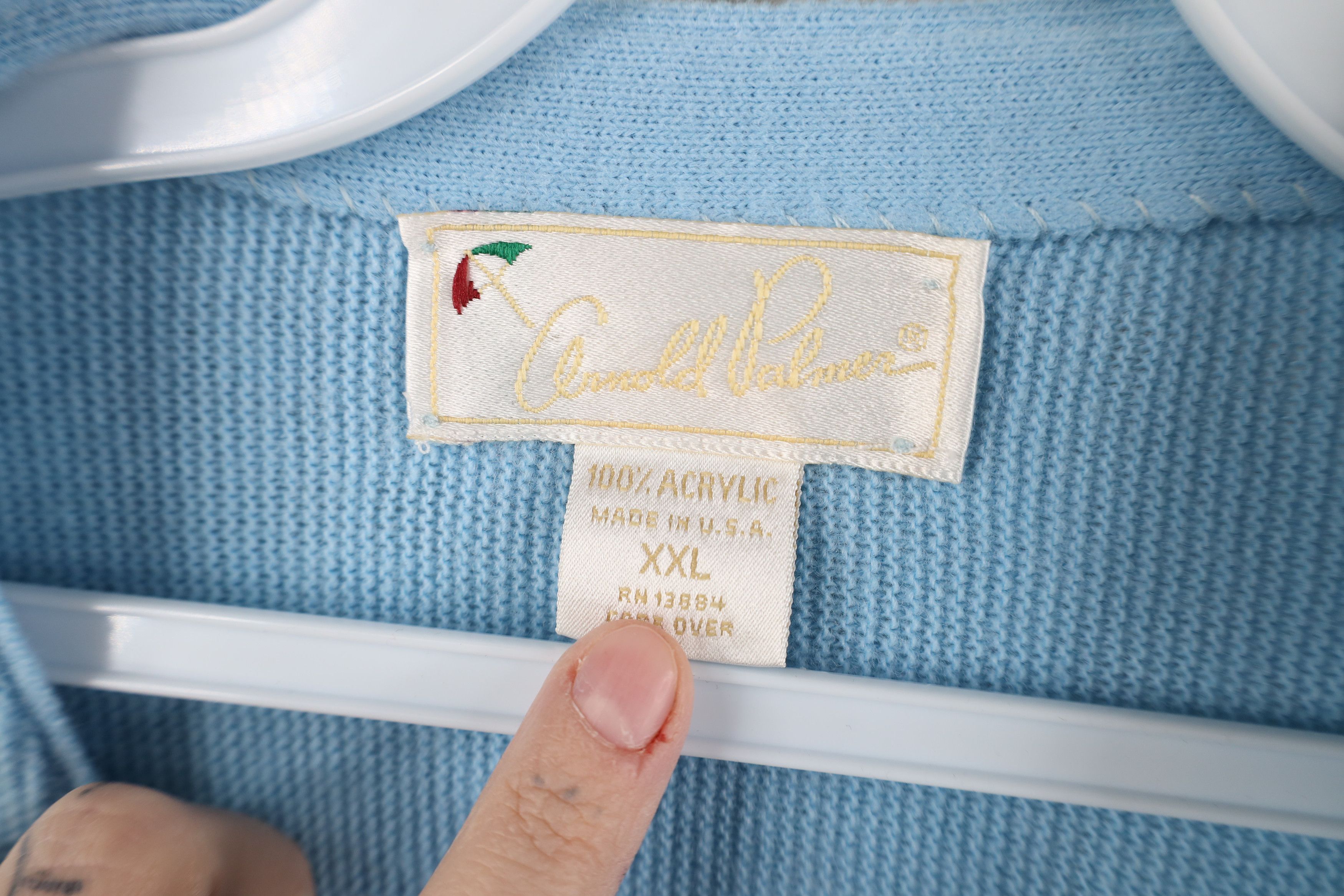 Vintage Vintage 70s 80s Streetwear Sweater Carolina Blue USA Size US XXL / EU 58 / 5 - 10 Thumbnail