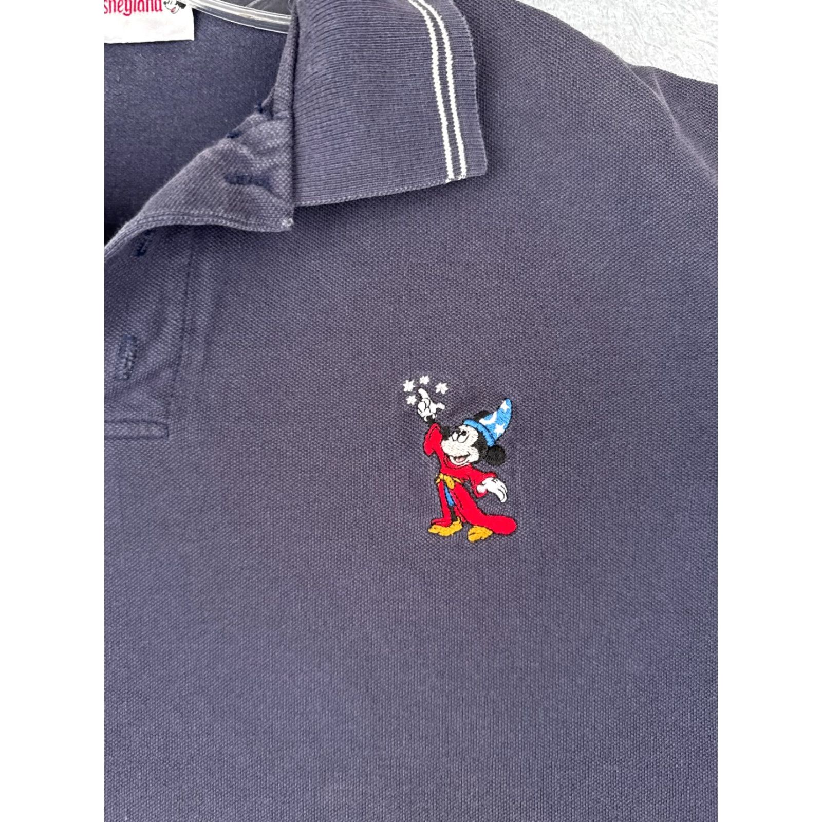 Disney VINTAGE Disney Polo Shirt Men Short Sleeve Blue XL Disney Mickey Mouse Polo, 100% Cotton, Button-Down, Logo Embroidered Mens Polo 90s Theme? Size US XL / EU 56 / 4 - 6 Thumbnail