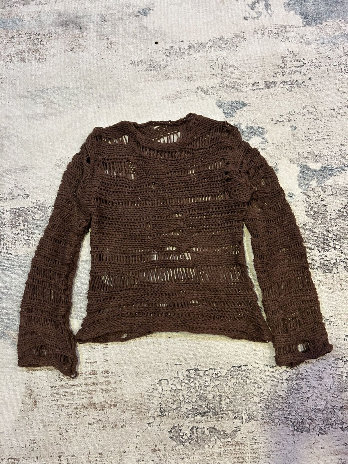 20471120 Gothic Distressed Knit Unisex Style Numbernine ,Hysteric Size US L / EU 52-54 / 3 - 3 Thumbnail