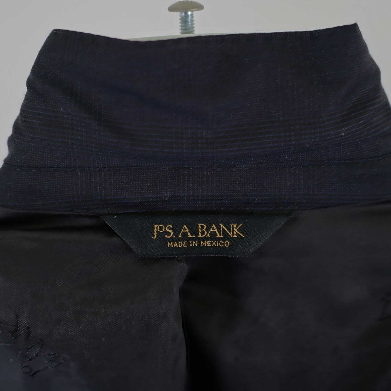 Jos. A. Bank Jos A Bank Signature Gold Wool Blue Glen Plaid 40R Suit Jack Size 40R - 11 Thumbnail