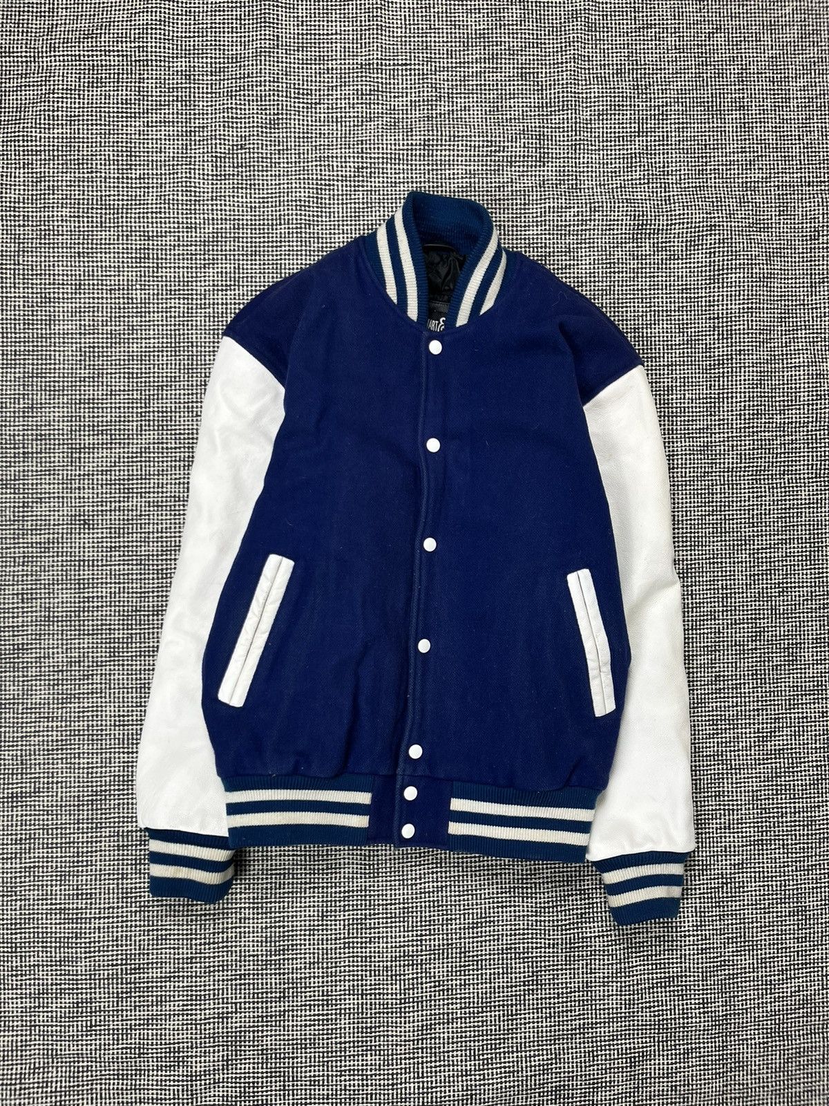 Stewart & Strauss Wool & leather blue stewart & strauss varsity jacket Size US L / EU 52-54 / 3 - 2 Thumbnail