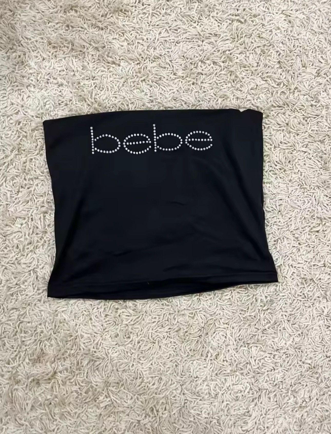 Bebe Bebe Rhinestone Logo Tube Top Size M / US 6-8 / IT 42-44 - 1 Thumbnail