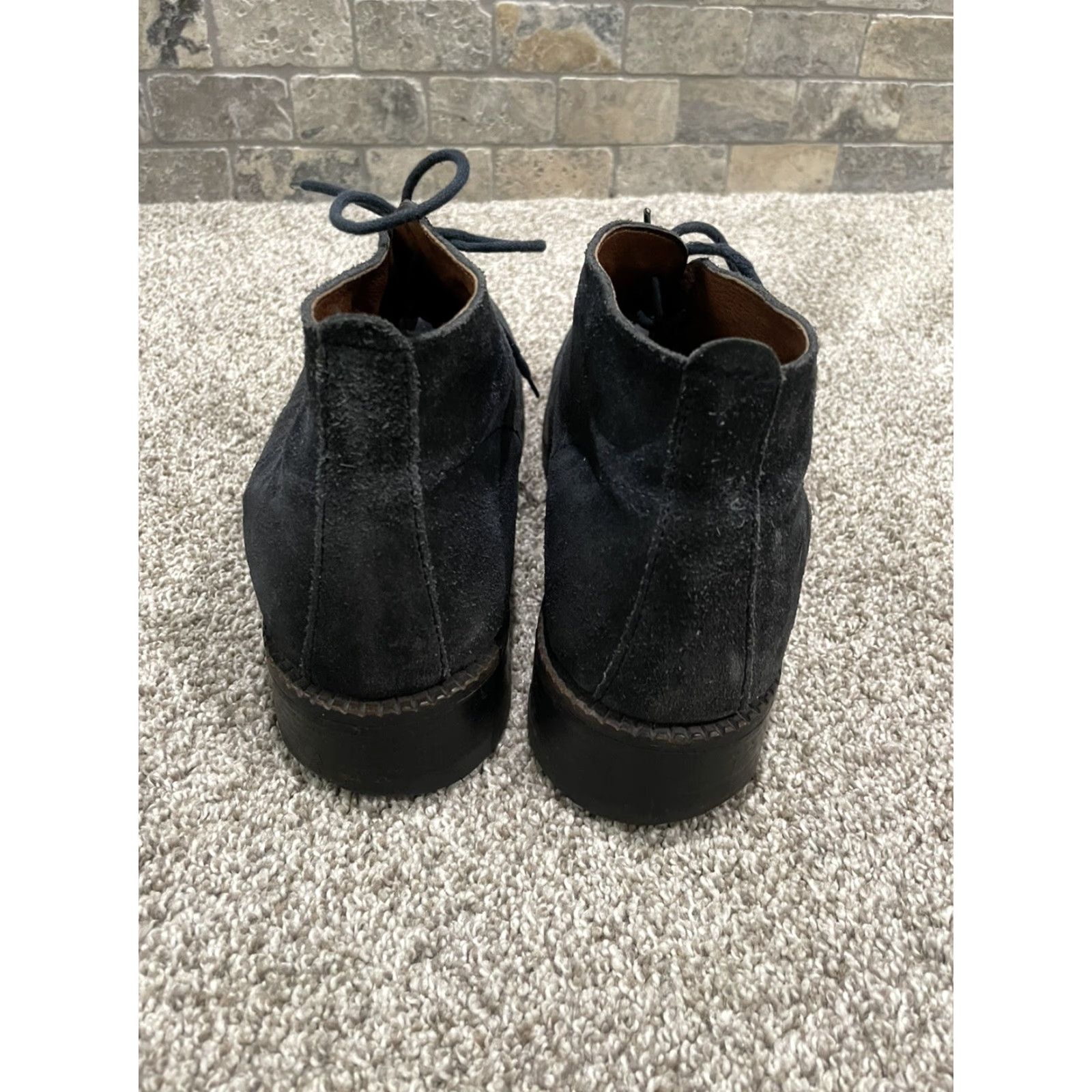 Vintage VINTAGE Jones BootMakers 1857 Deacon Suede Chukka Boots Mens Size 12 Black 5940-018-11 Men’s Boots Size US 12 / EU 45 - 5 Thumbnail