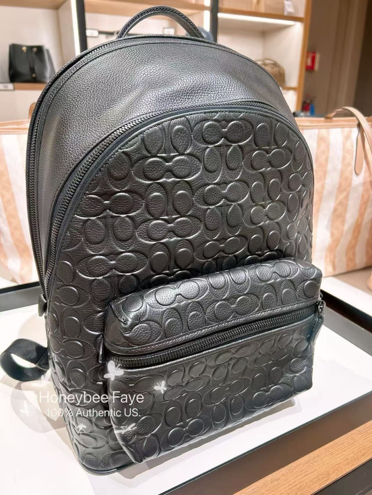 Coach Charter Backpack In Signature Leather CP117 Size ONE SIZE - 3 Thumbnail