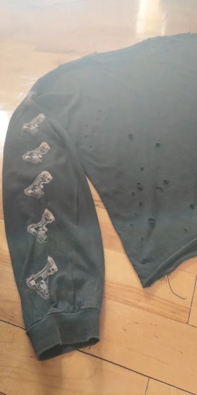 Vintage Custom Distressed Shirt w Guns n' Roses Boxy Alt Goth opium Size US L / EU 52-54 / 3 - 11 Thumbnail