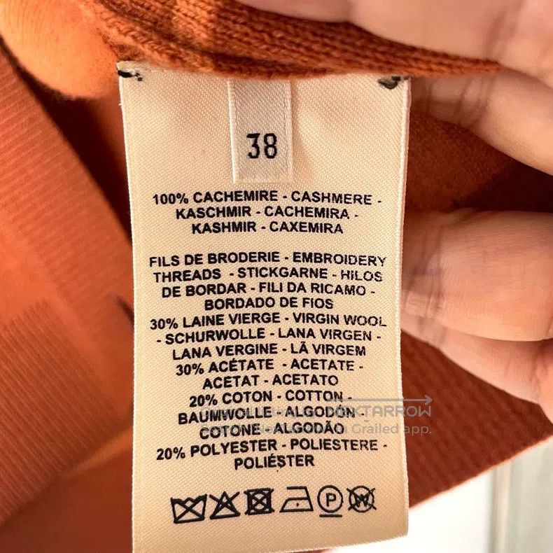 Hermes Hermes Orange Cashmere Cardigan Size XS / US 0-2 / IT 36-38 - 5 Thumbnail