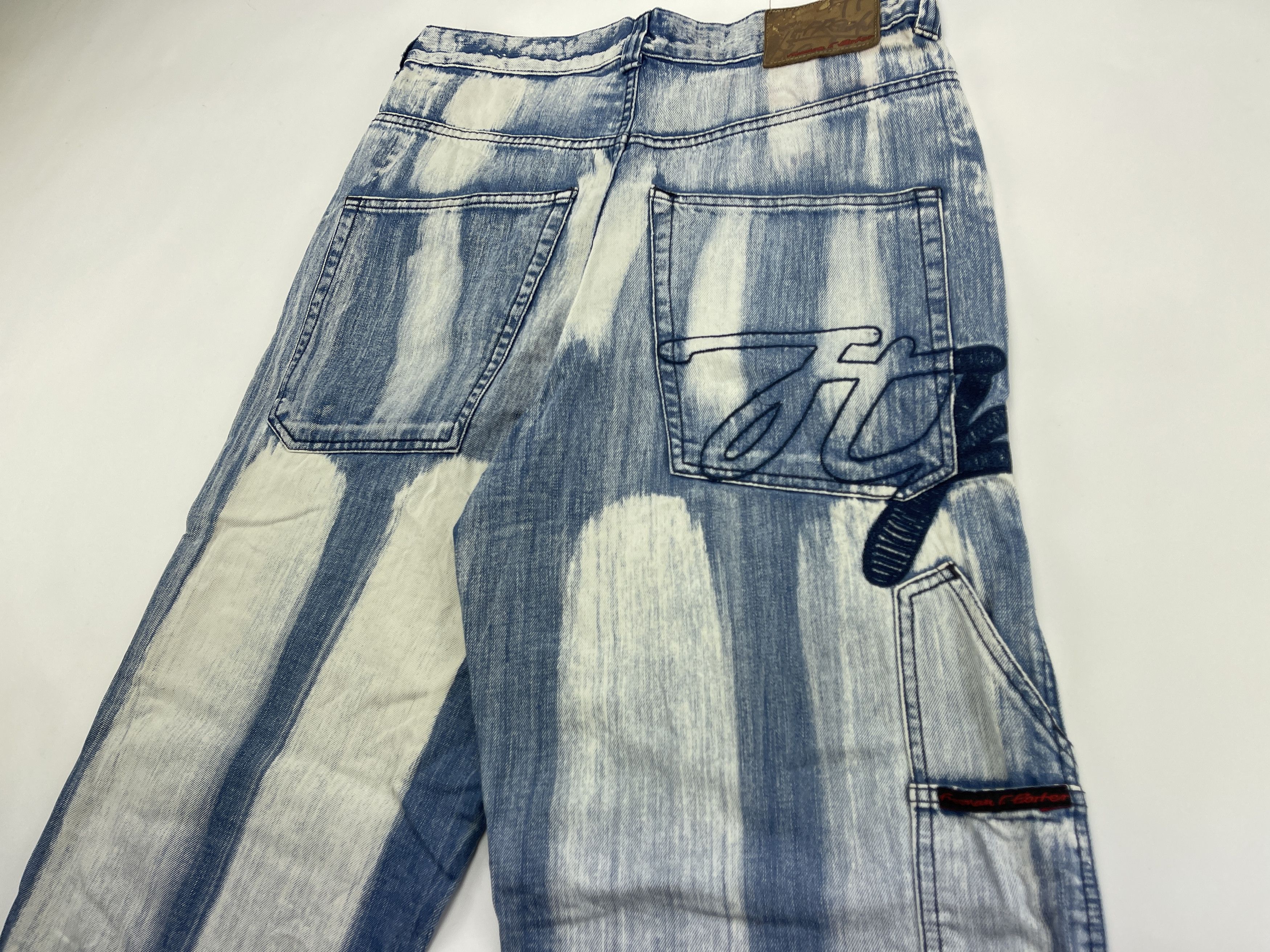 Freeman T. Porter Freeman T. Porter jeans, vintage hip hop baggy, acid wash 34 Size US 34 / EU 50 - 5 Thumbnail