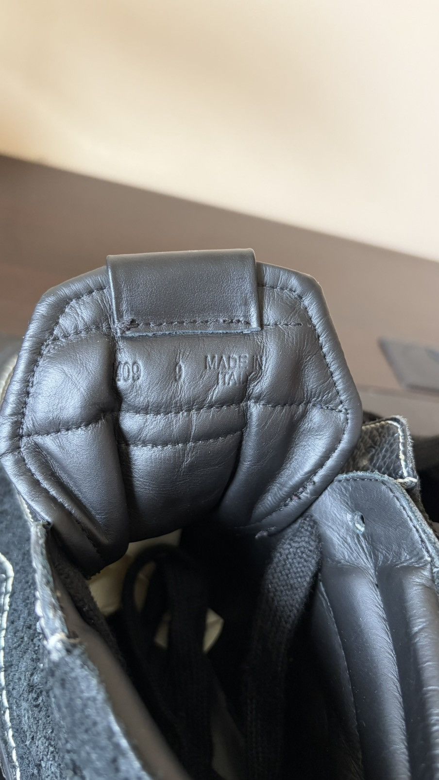 Rhude Rhude Leather High-Top Sneakers – Black – size 9 Size US 9 / EU 42 - 7 Thumbnail
