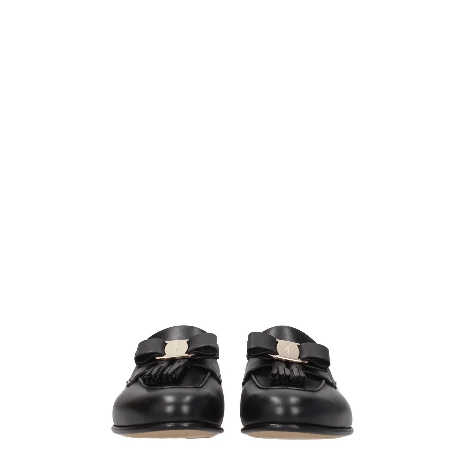 Salvatore Ferragamo ob1o1e1224 Leather Slippers & Clogs in Black Size US 6 / IT 36 - 3 Thumbnail