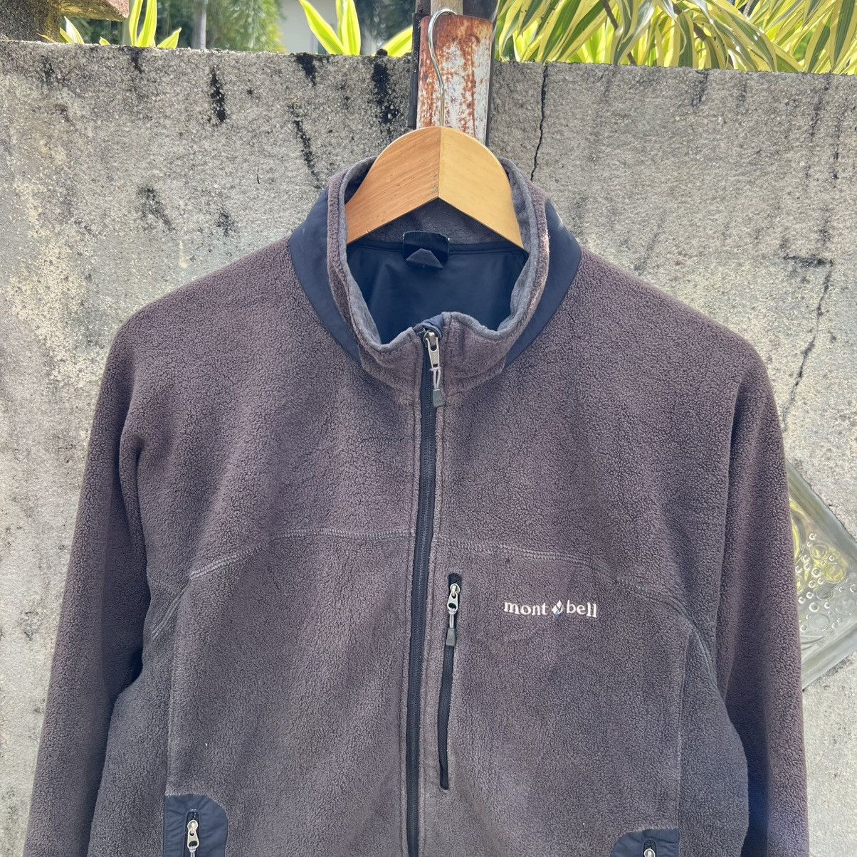 Montbell “MONTBELL” FADED BLACK ZIP UP FLEECE JACKET Size US XL / EU 56 / 4 - 4 Thumbnail