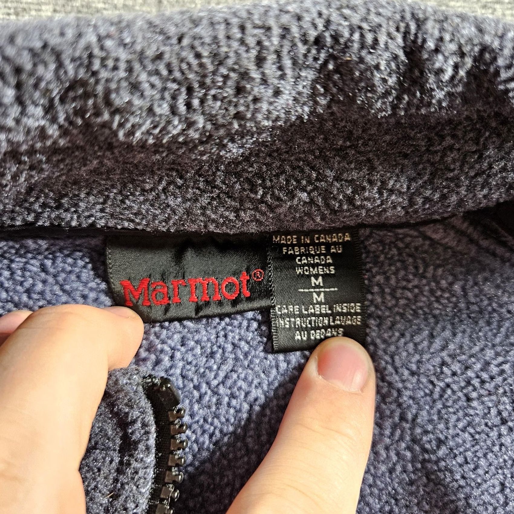 Marmot Marmot Fleece Jacket Womens M Gray Polartec Full Zip Outdoor Hiking Warm Jacket, Zip, Pockets, Elastic Waist, Logo, 2 Front Pockets Size M / US 6-8 / IT 42-44 - 4 Thumbnail