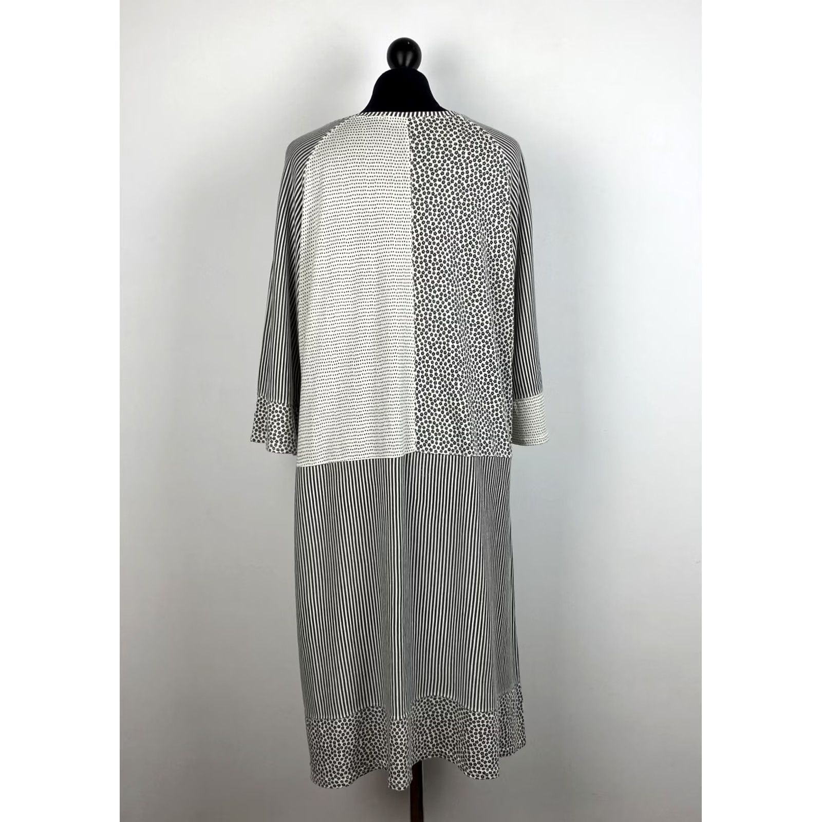 Vintage Gudrun Sjoden Womens Midi Dress L Grey A-Line Dress Modern Fashion Size L / US 10 / IT 46 - 4 Thumbnail