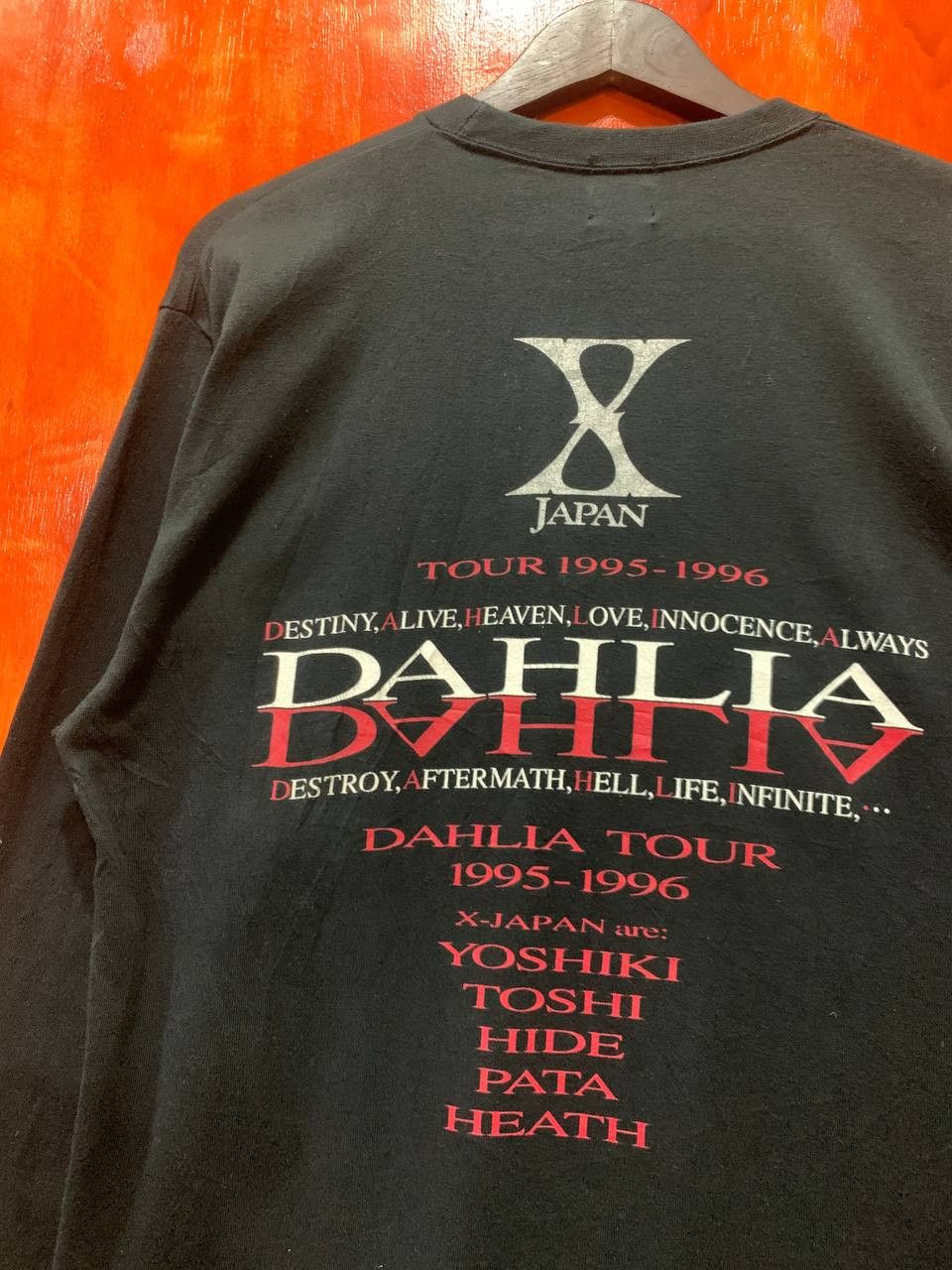 Band Tees × Japanese Brand × Vintage 1990s XJAPAN DAHLIA TOUR 1995