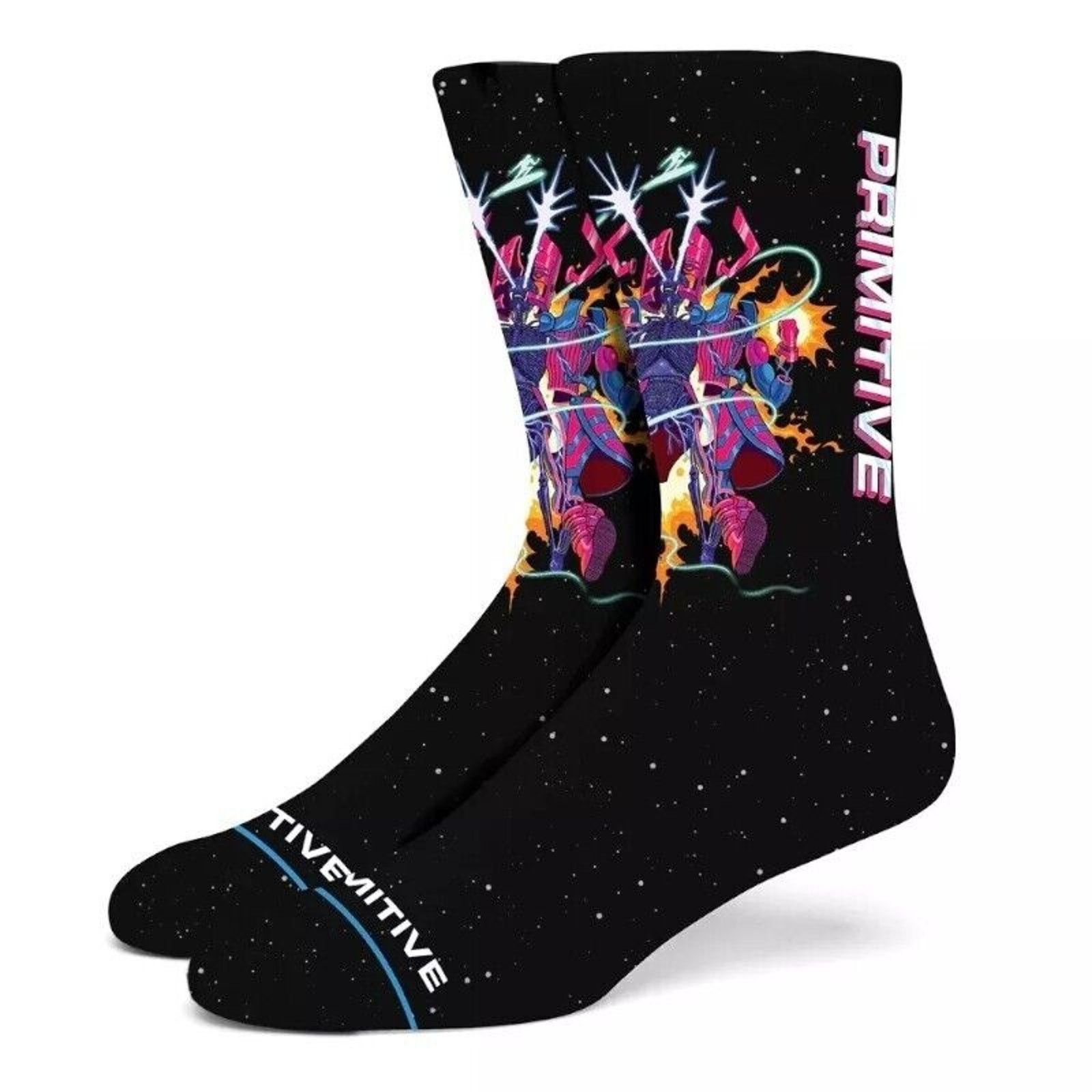 Marvel Comics Primitive Skateboarding X Nychos Marvel Galactus Black Socks Size ONE SIZE - 1 Thumbnail