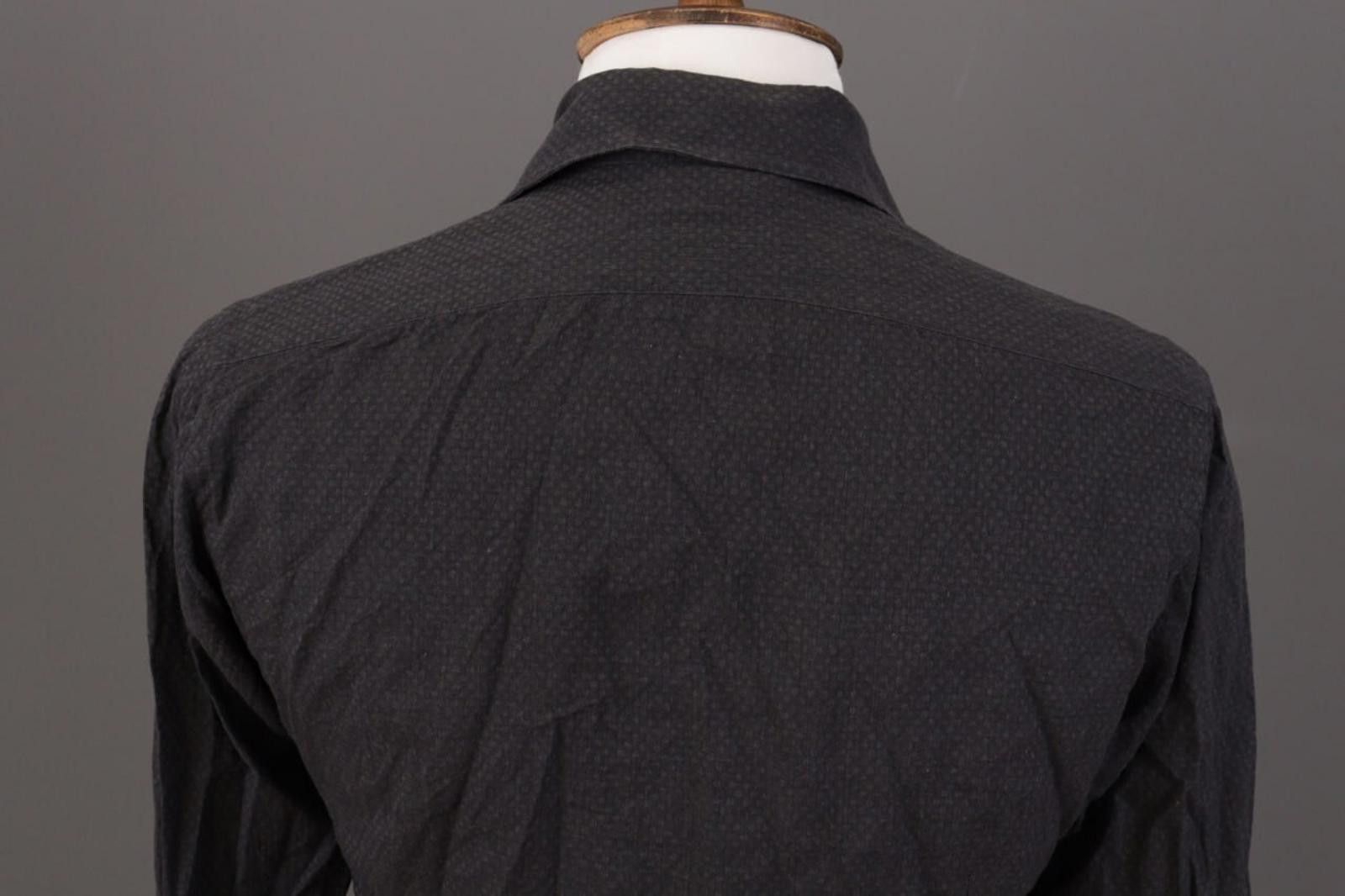 Eton Eton Slim Fit Black Dotted Button Down Shirt Size 38 S Size US M / EU 48-50 / 2 - 7 Thumbnail