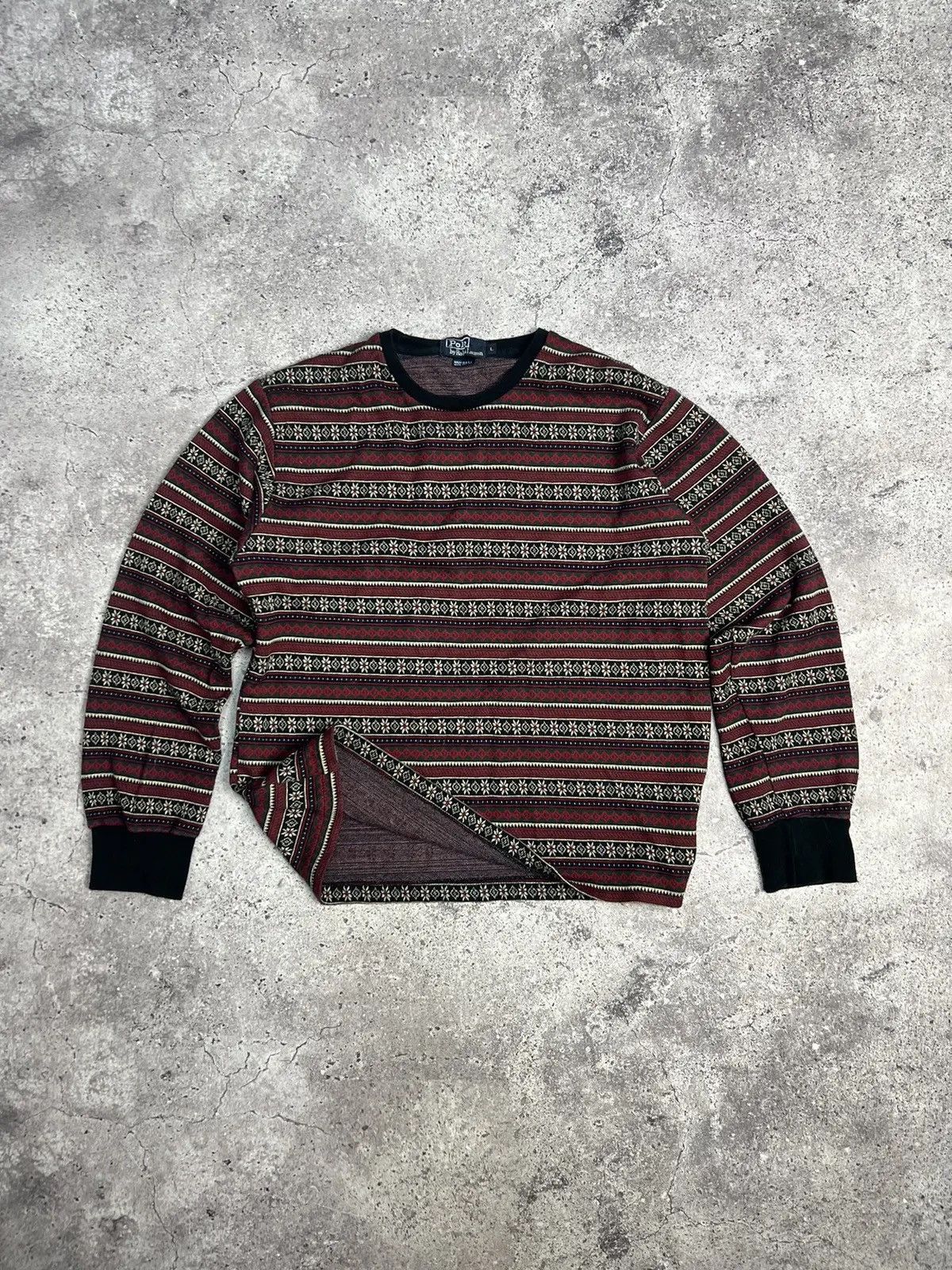 Polo Ralph Lauren × RRL Ralph Lauren × Vintage Vintage Y2K Polo Ralph Lauren Wool Sweater nova check Size US M / EU 48-50 / 2 - 3 Thumbnail