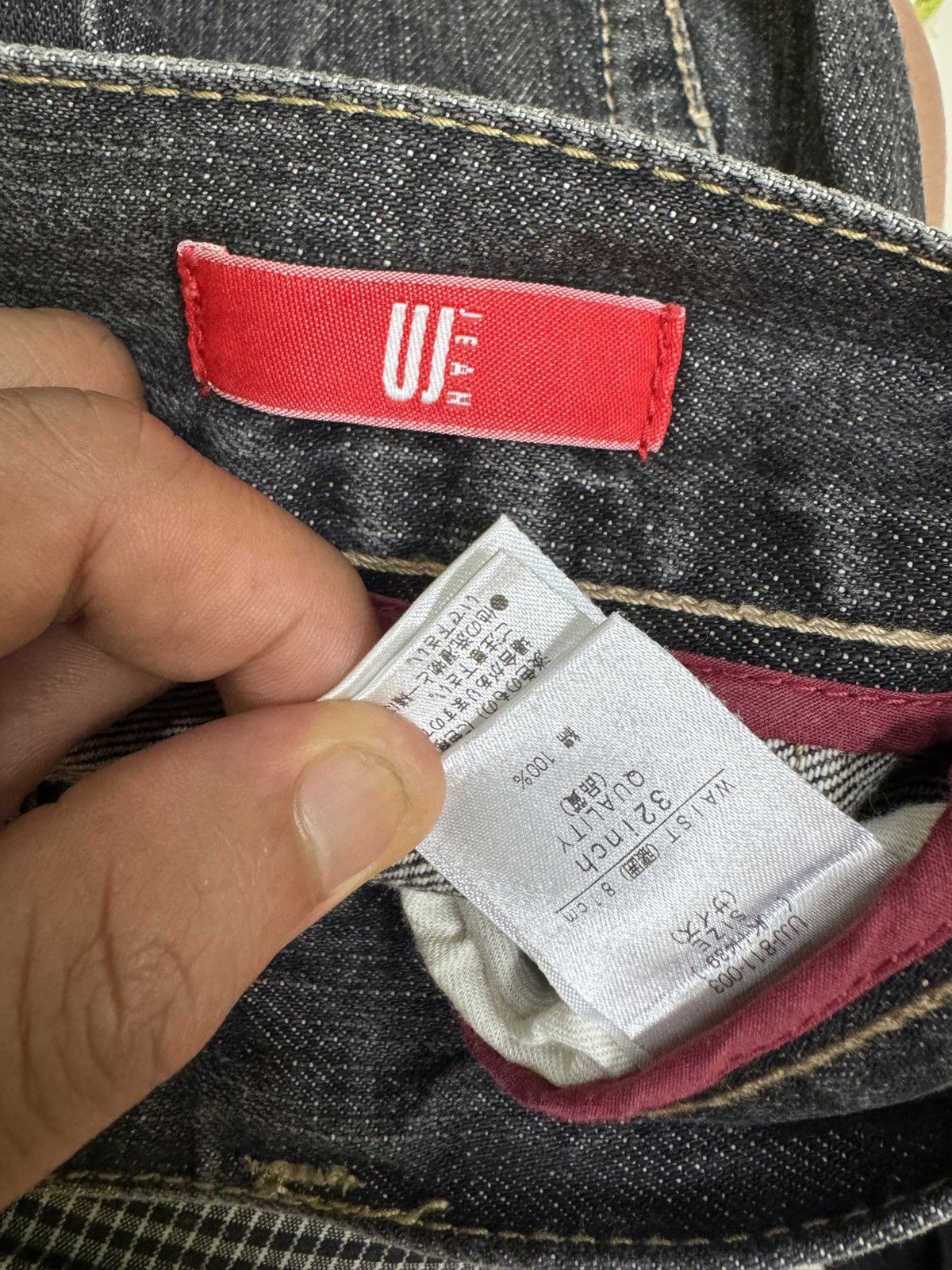 Japanese Brand Vintage UJ Jeans Buckle Back Claw Mark Distressed Denim Size US 33 - 14 Thumbnail