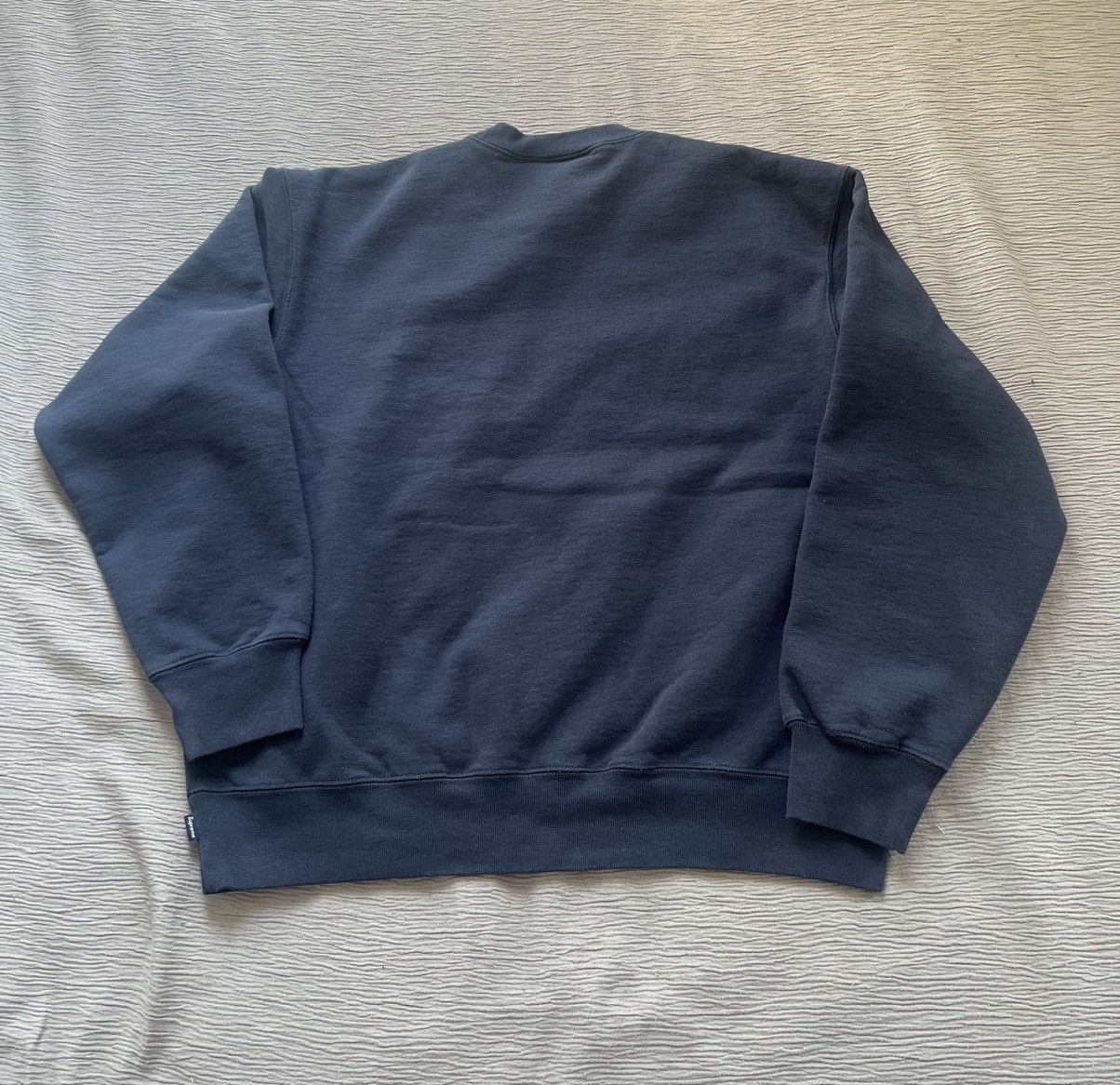 Supreme Supreme Plaid Arc Crewneck Navy Size Medium Size US M / EU 48-50 / 2 - 2 Thumbnail
