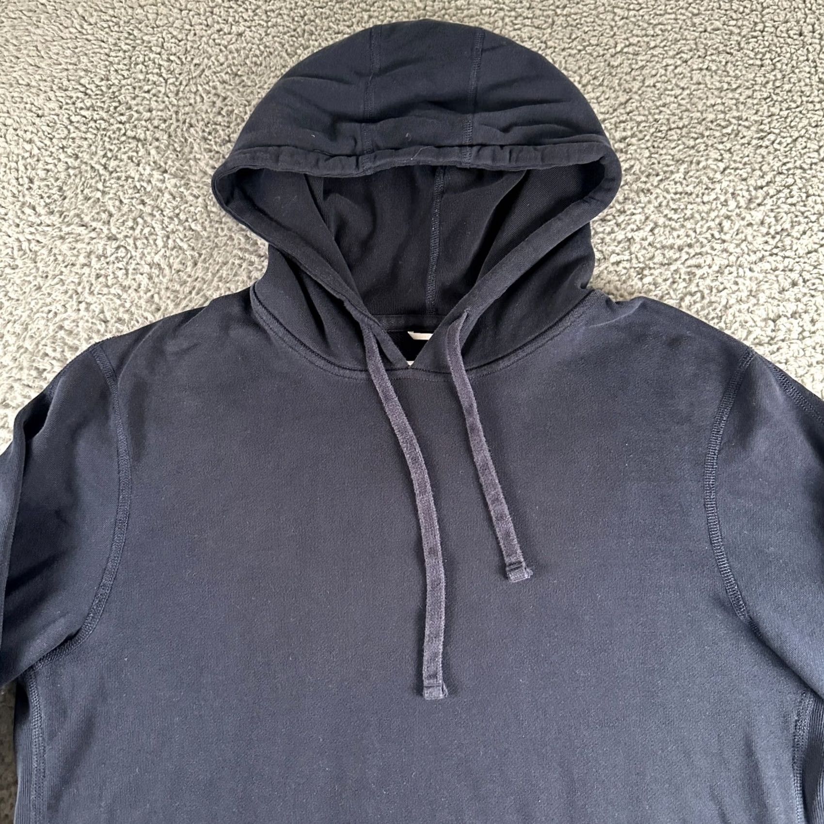 Reigning Champ Reigning Champ Hoodie Mens Medium Navy Pullover Hooded Logo Kangaroo Pocket Blue 90s Sports Size US M / EU 48-50 / 2 - 2 Thumbnail