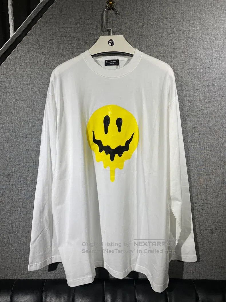 Balenciaga Balenciaga Long Sleeve T-Shirt Size US S / EU 44-46 / 1 - 1 Thumbnail