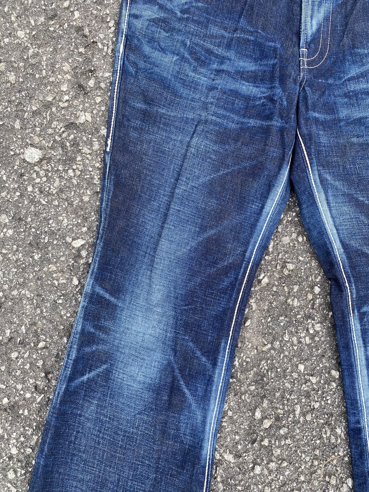 If Six Was Nine × Japanese Brand × Tornado Mart Delay By Ufin & Sons Blue Washed Flare Denim Size US 32 / EU 48 - 6 Thumbnail