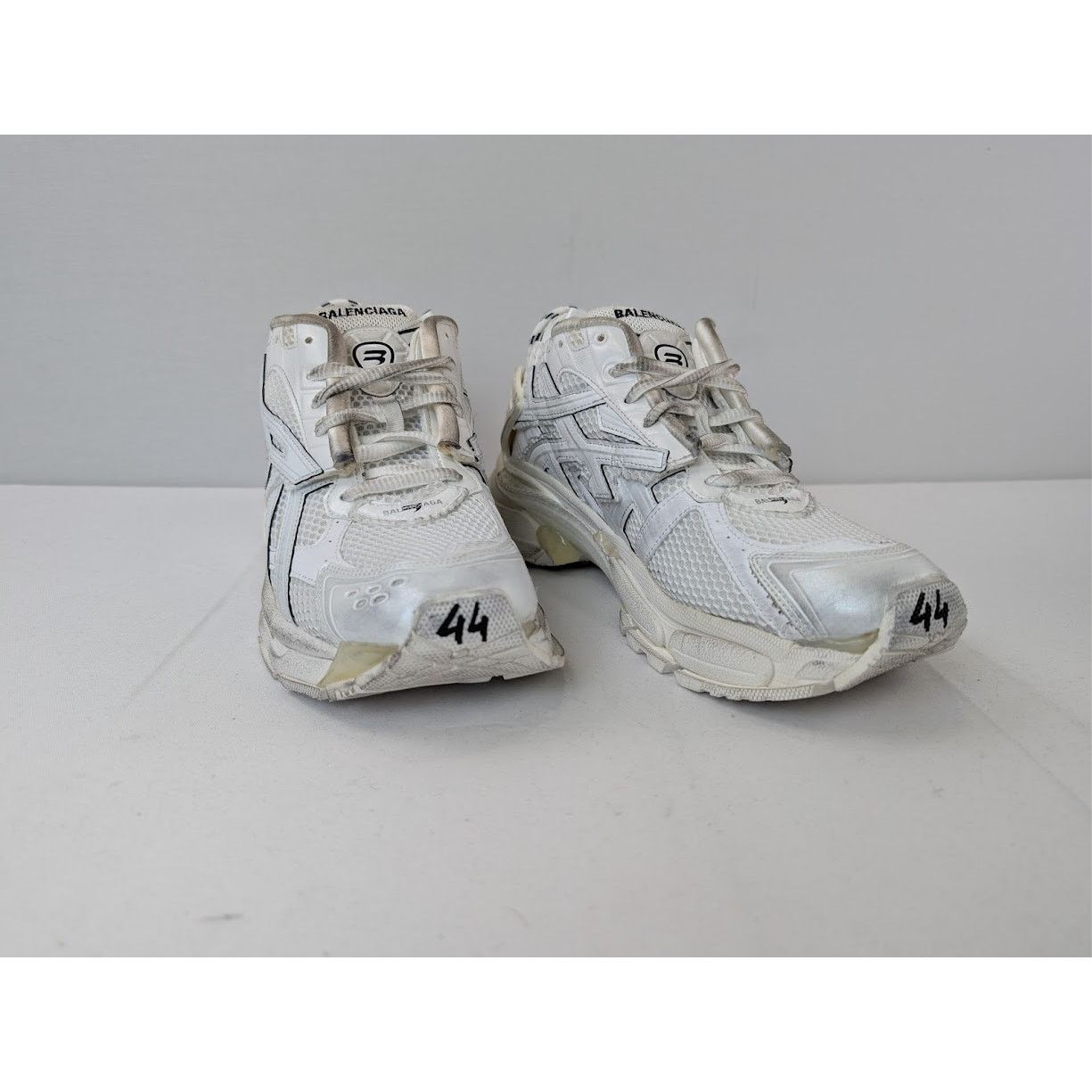 Balenciaga o1rshd1 Monocolor Runners in White Size US 11 / EU 44 - 6 Thumbnail