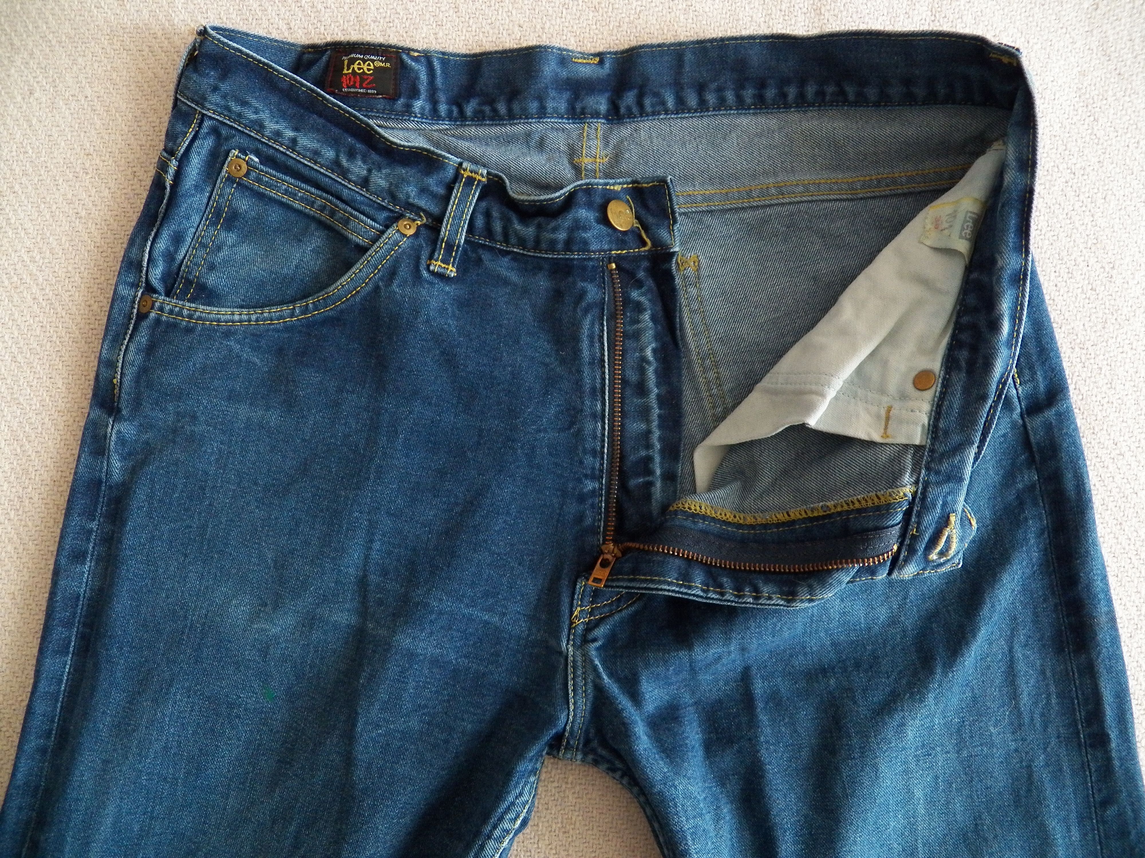 Lee Vintage Lee 101Z Jeans Mens W36 L34 Selvedge Denim Malta Size US 36 / EU 52 - 10 Thumbnail