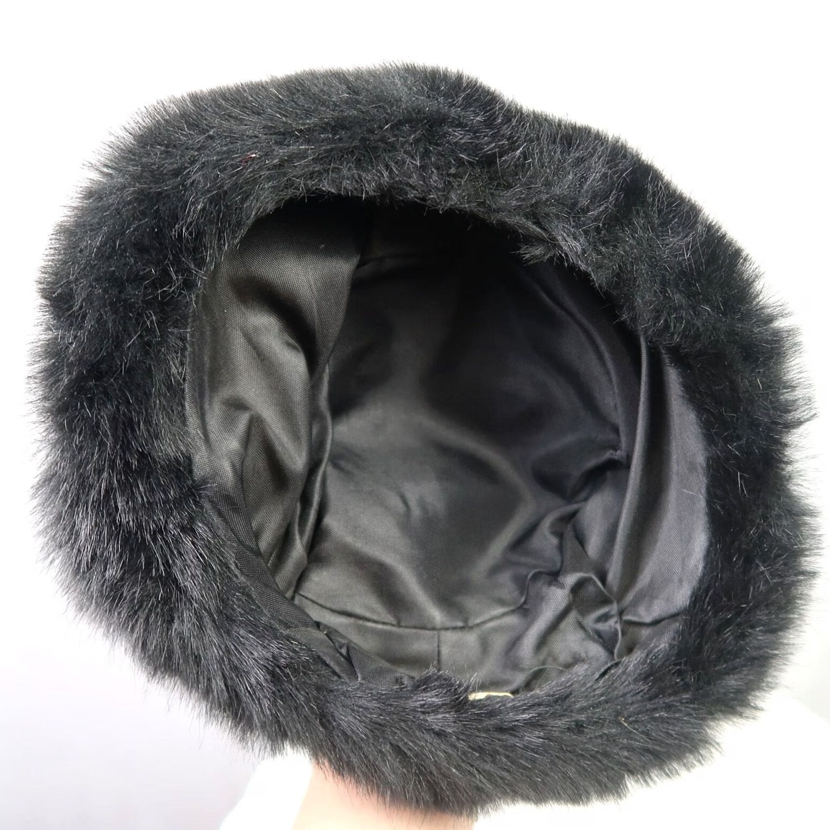 Vintage VINTAGE 60s Jacoll black faux fur beret hat bobble Women Size ONE SIZE - 7 Thumbnail