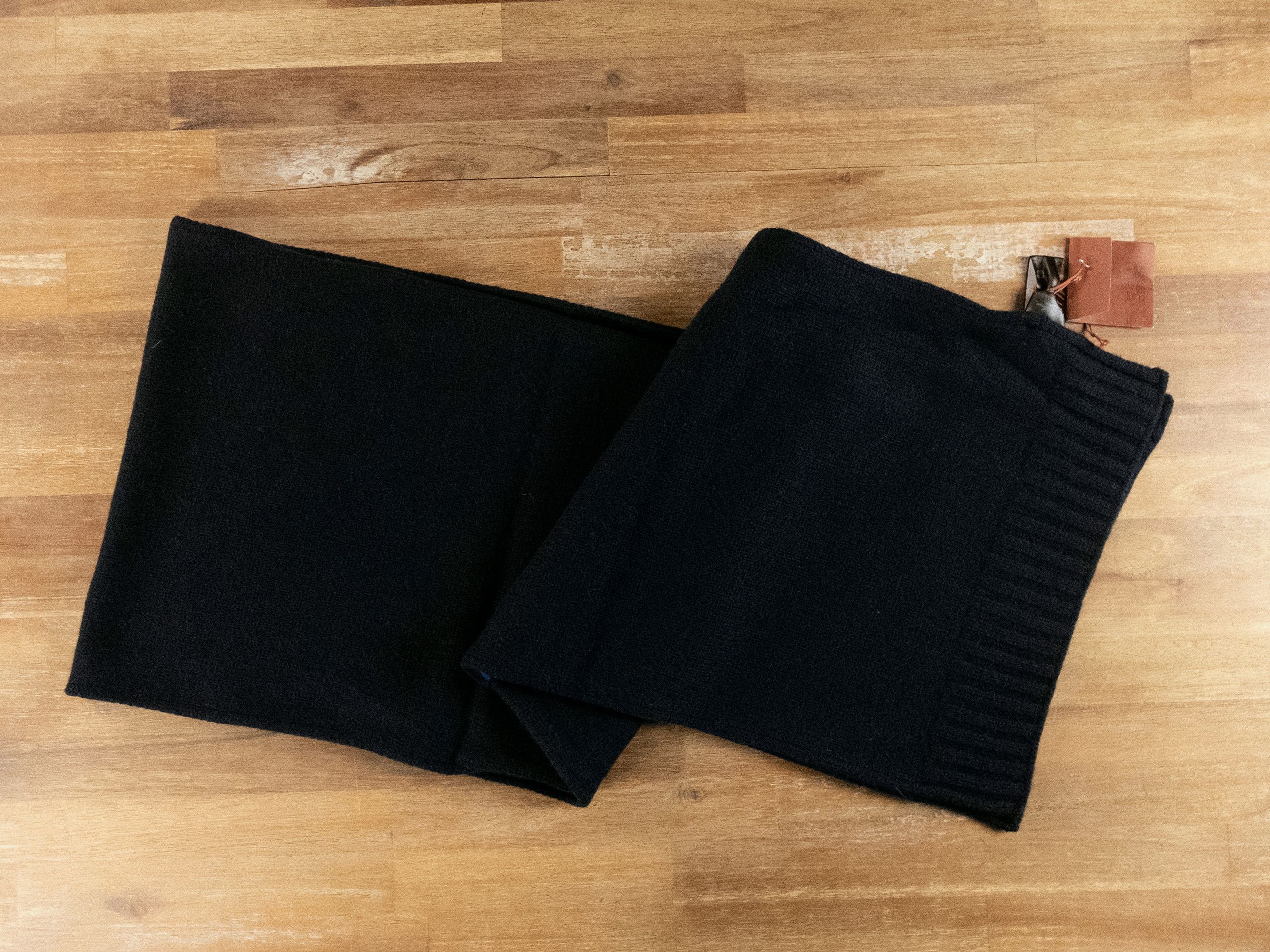 Loro Piana LORO PIANA Cellerina dark navy blue cashmere scarf knitted Size ONE SIZE - 8 Thumbnail