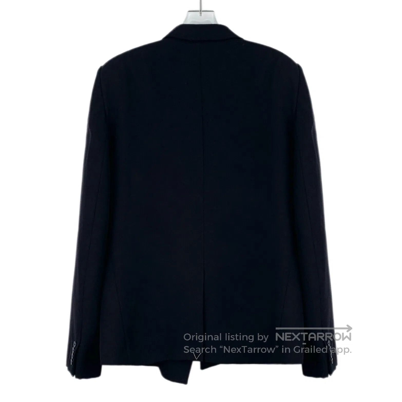 Louis Vuitton Louis Vuitton Black Cotton Wool Lapel Single-breasted Long Size US L / EU 52-54 / 3 - 2 Thumbnail