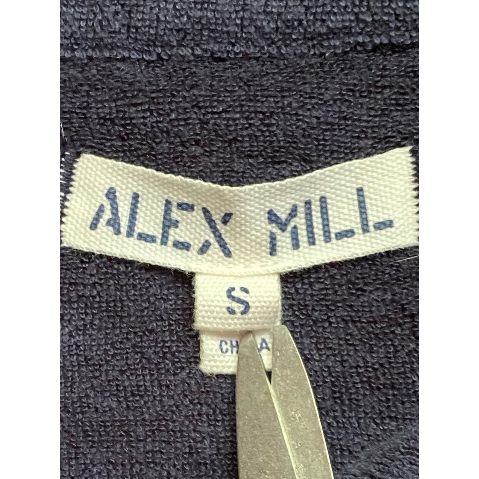 Alex Mill Alex Mill $95 Womens Benny Navy Terry Shirt Small EUC Size S / US 4 / IT 40 - 3 Thumbnail
