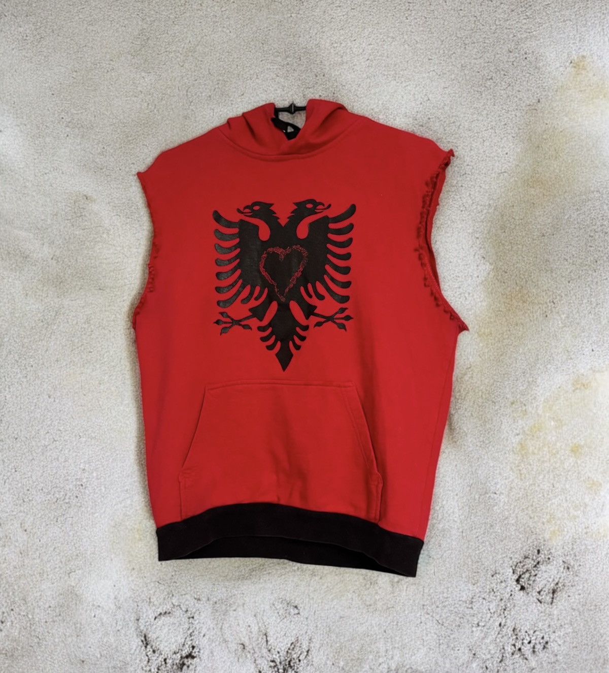 Kanye West × Vintage KANYE VIBE ALBANIA Y2K DISTRESSED HOODED TOP Size US L / EU 52-54 / 3 - 1 Thumbnail