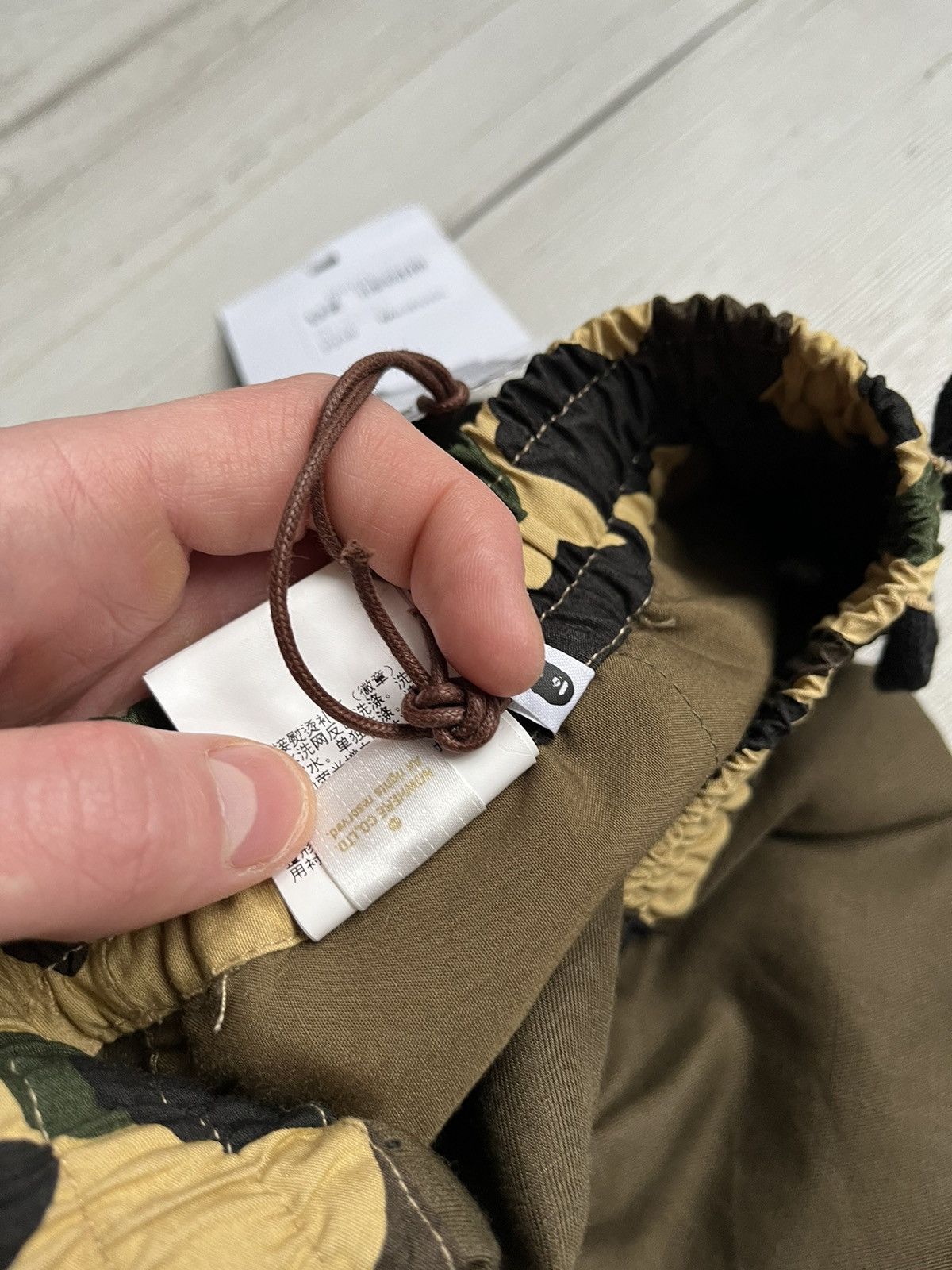 Bape NWT Bape Linen Dark Olive Green Camo Easy Chino Pants Size US 30 / EU 46 - 12 Thumbnail
