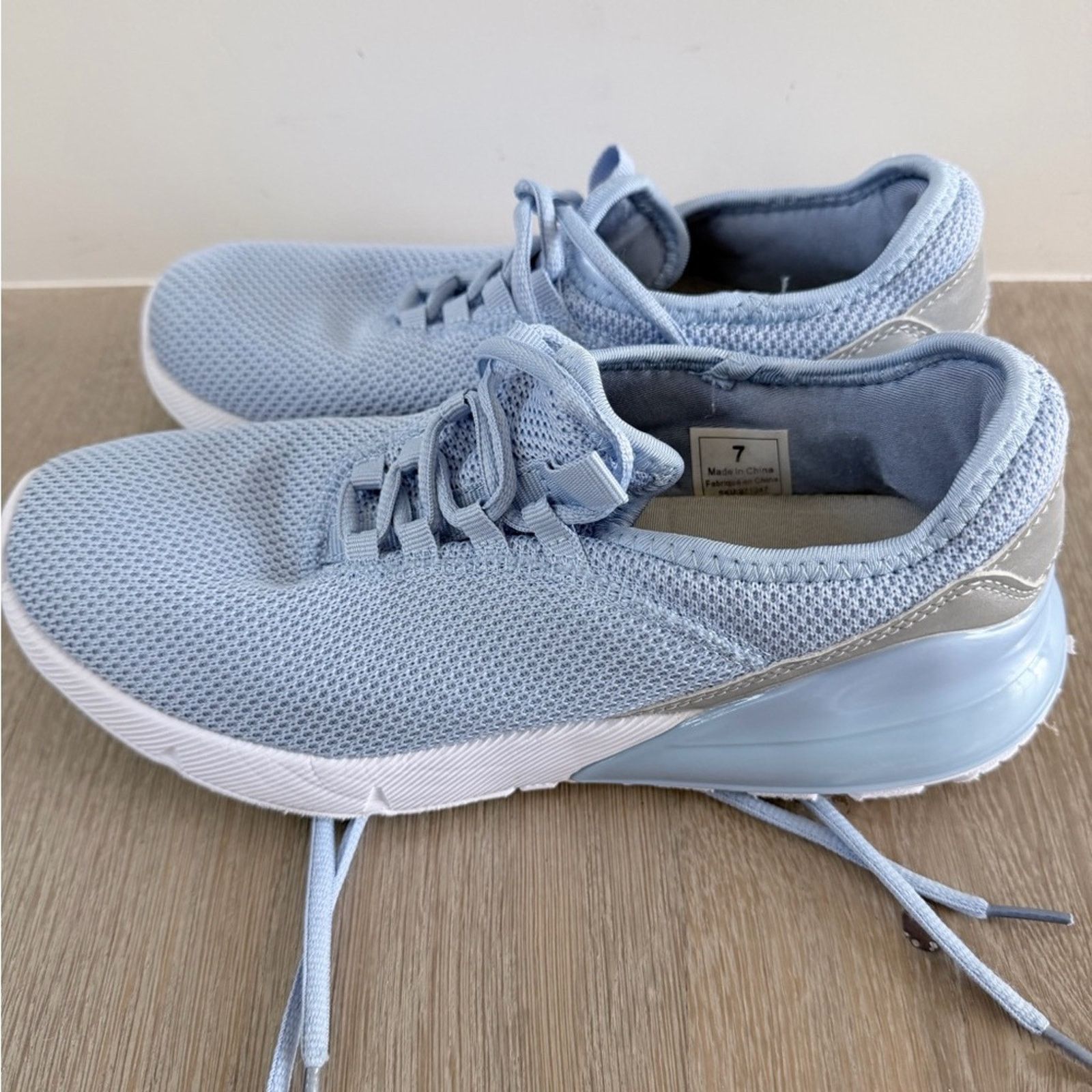 Other Like New ACX Comfortable Light Blue Knit Sneakers size 7 Size US 7 / IT 37 - 2 Thumbnail