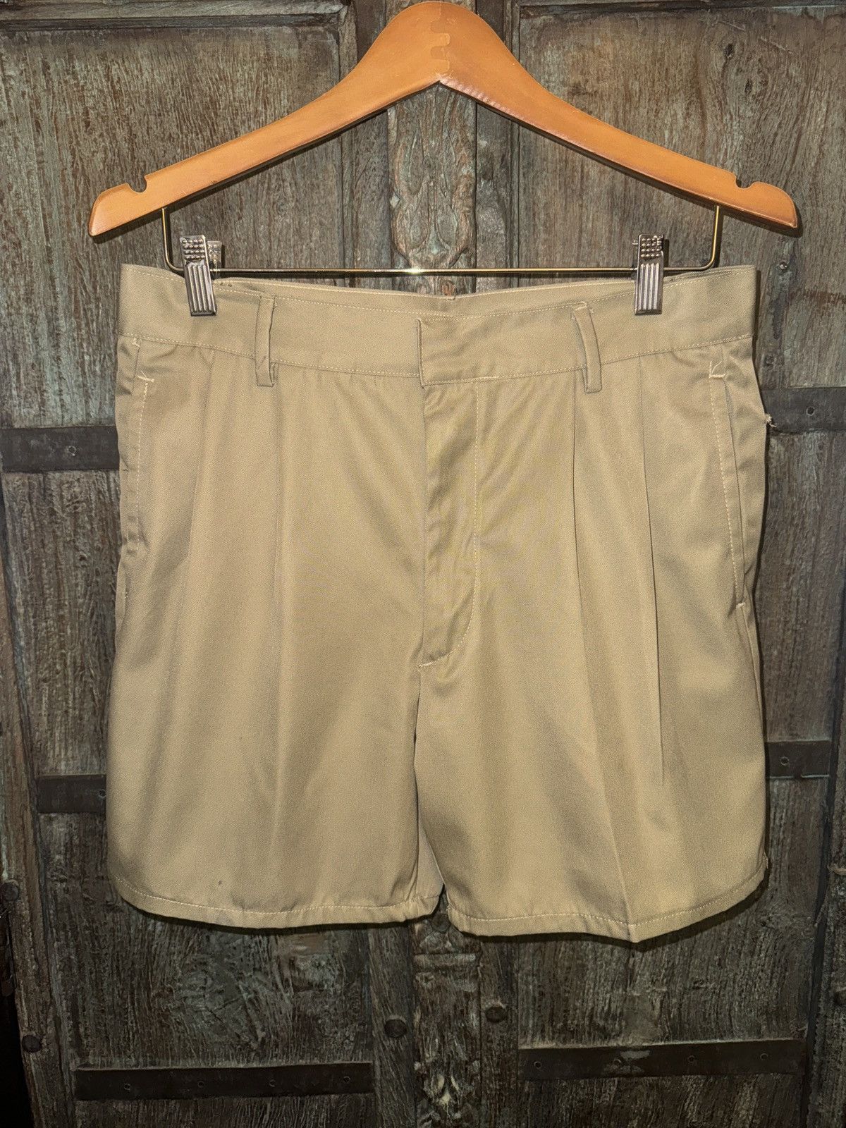 Genuine Italian army shorts Khaki Chino Military field bermuda vintage BDU