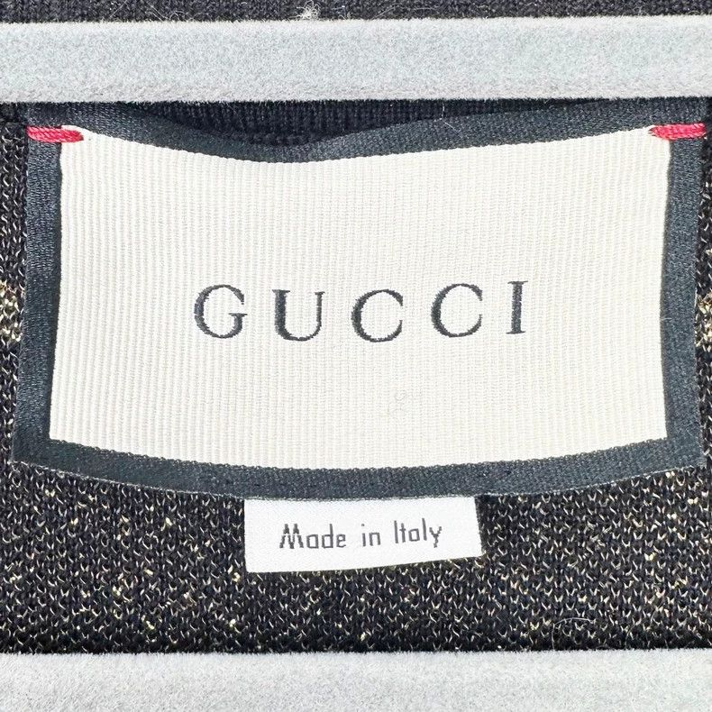 Gucci GucciBlack gold full-printed cardigan jacket 2503-Nextarrow Size S / US 4 / IT 40 - 5 Thumbnail