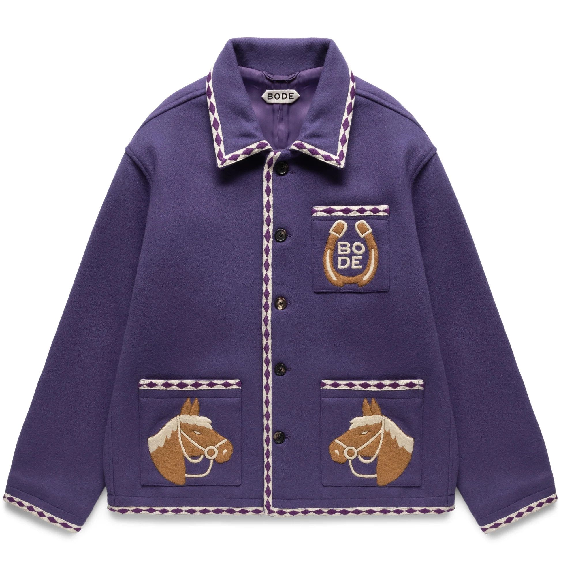 Bode 1995USD embroidered bronco equestrian wool jacket Size US M / EU 48-50 / 2 - 2 Thumbnail