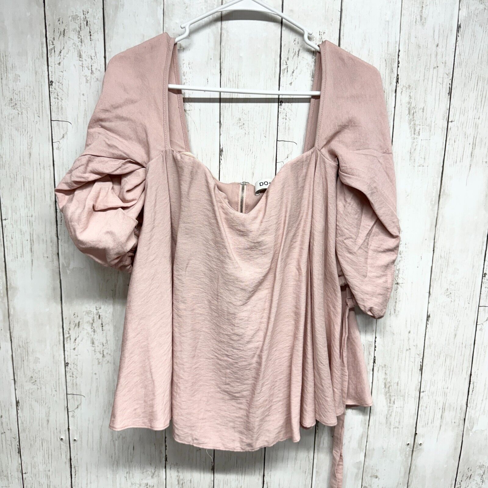 Other Do + Be Blouse Small Off Shoulder Balloon Sleeve Sweetheart Size S / US 4 / IT 40 - 1 Thumbnail
