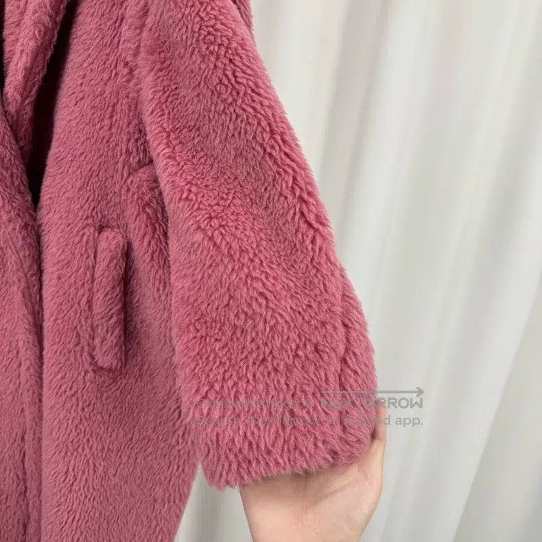 Other Max Mara Max Mara Raspberry Pink Teddy Alpaca Coat Size S / US 4 / IT 40 - 4 Thumbnail