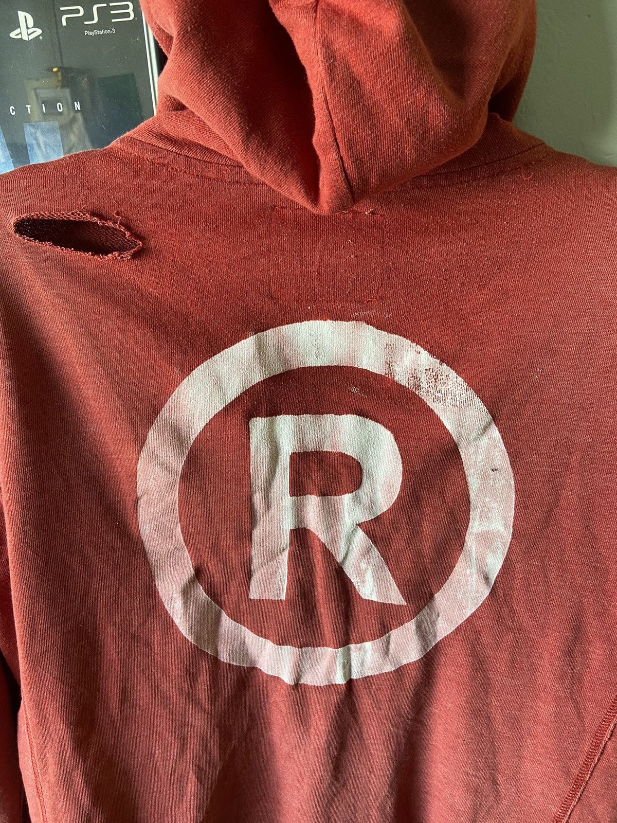 Japanese Brand × Vintage Vintage 90s hoodie distressed sun faded Size US XS / EU 42 / 0 - 1 Thumbnail