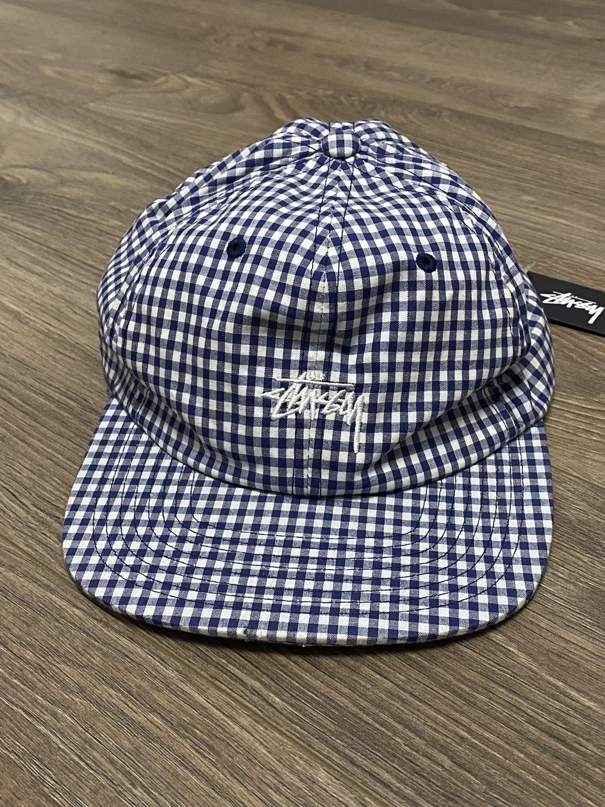 Stussy Stussy Checked Pattern New Cap Hat Iconic Logo Size ONE SIZE - 2 Thumbnail