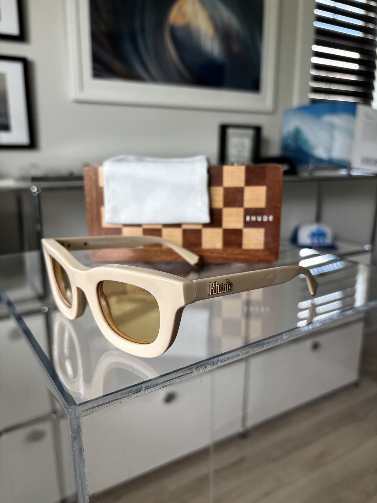 Rhude RHUDE - NEW RHODEO FRAME SUNGLASSES Size ONE SIZE - 13 Thumbnail